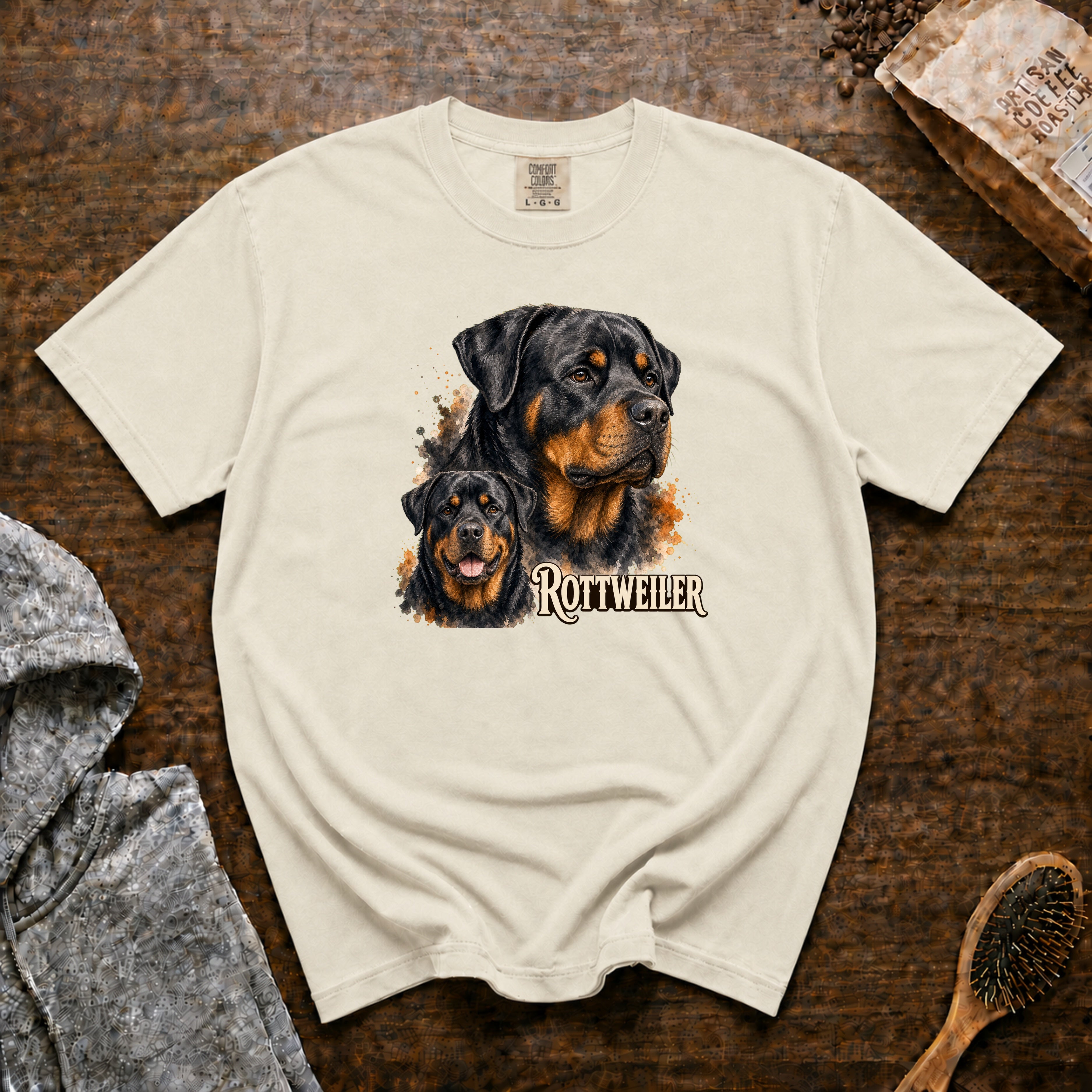 Rottweiler T-Shirt — Ivory