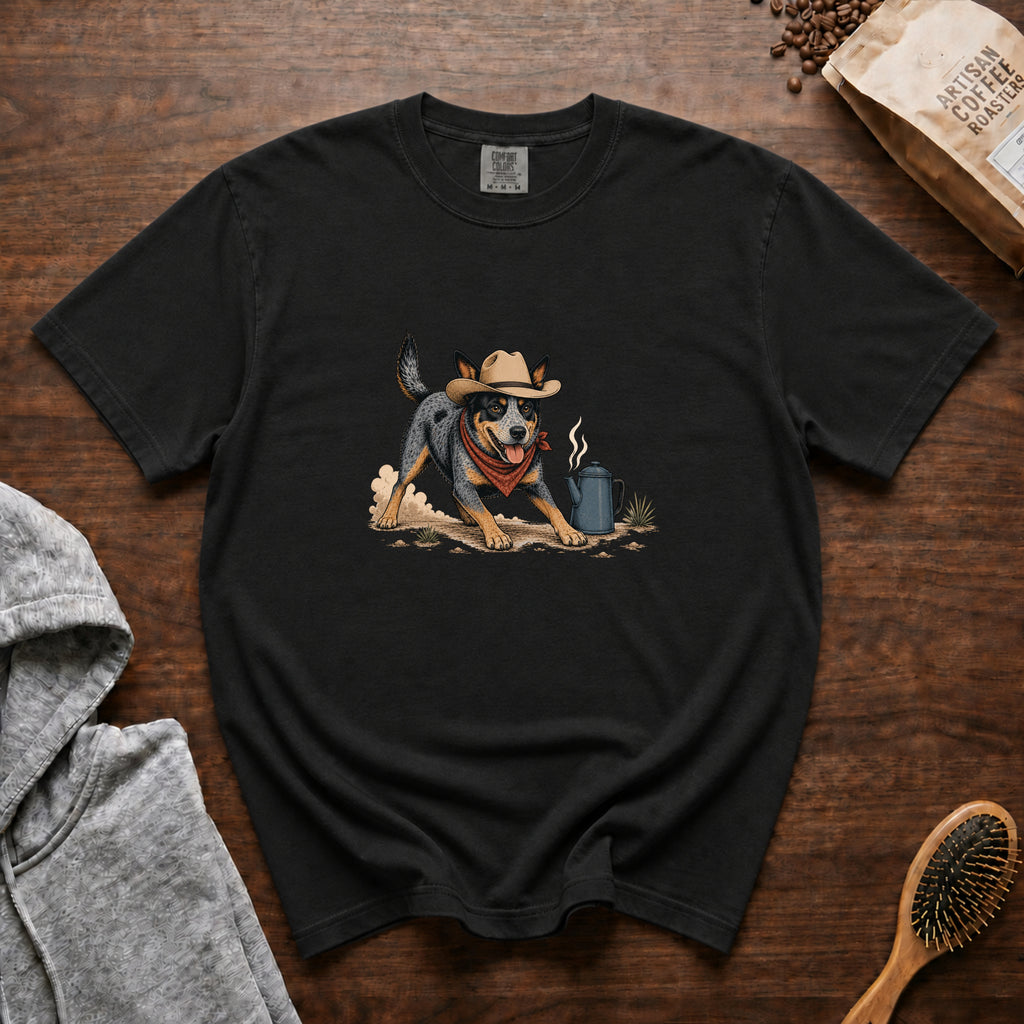 Rowdy Before Coffee T-Shirt — Black