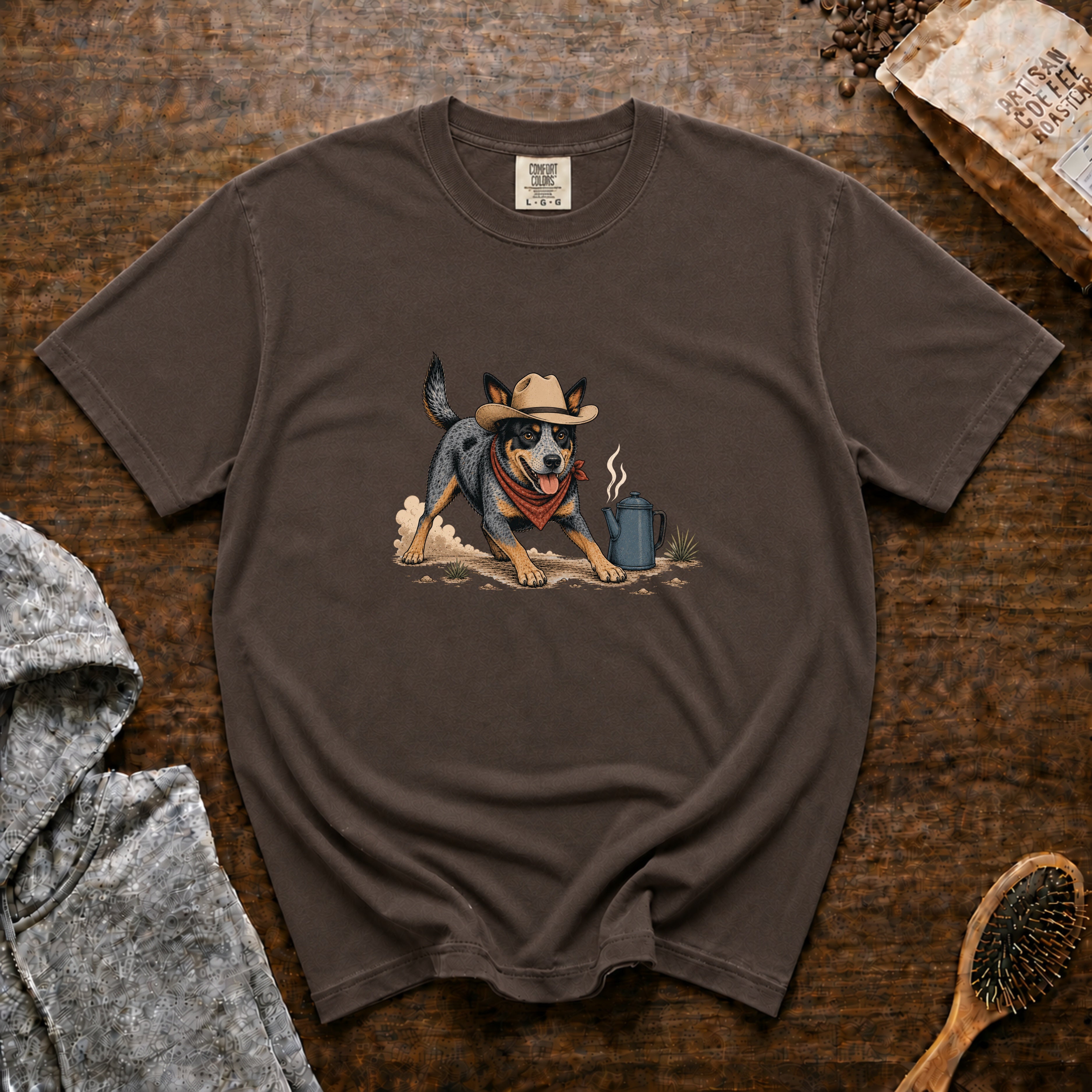 Rowdy Before Coffee T-Shirt — Espresso