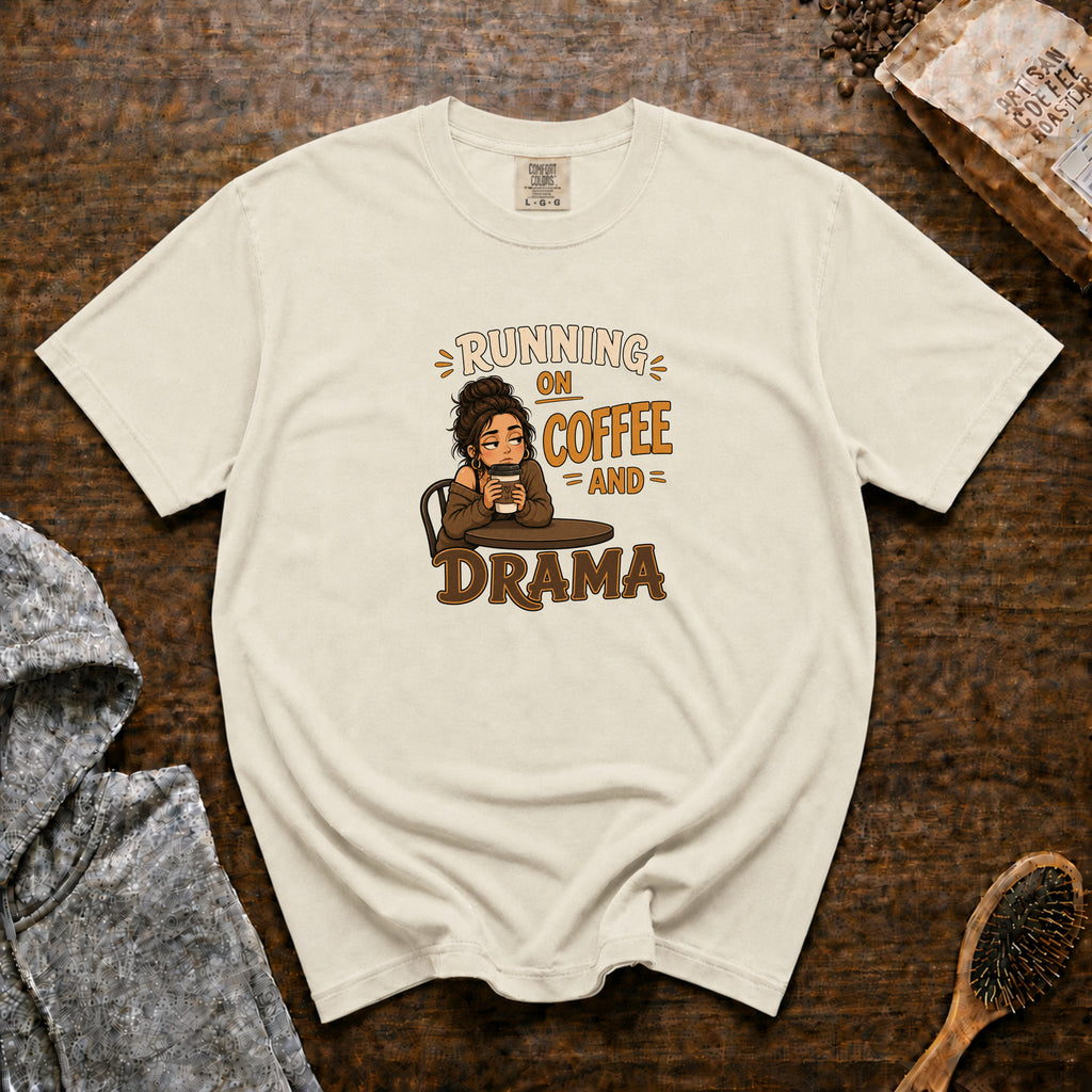Running On Coffee And Drama T-Shirt — Ivory