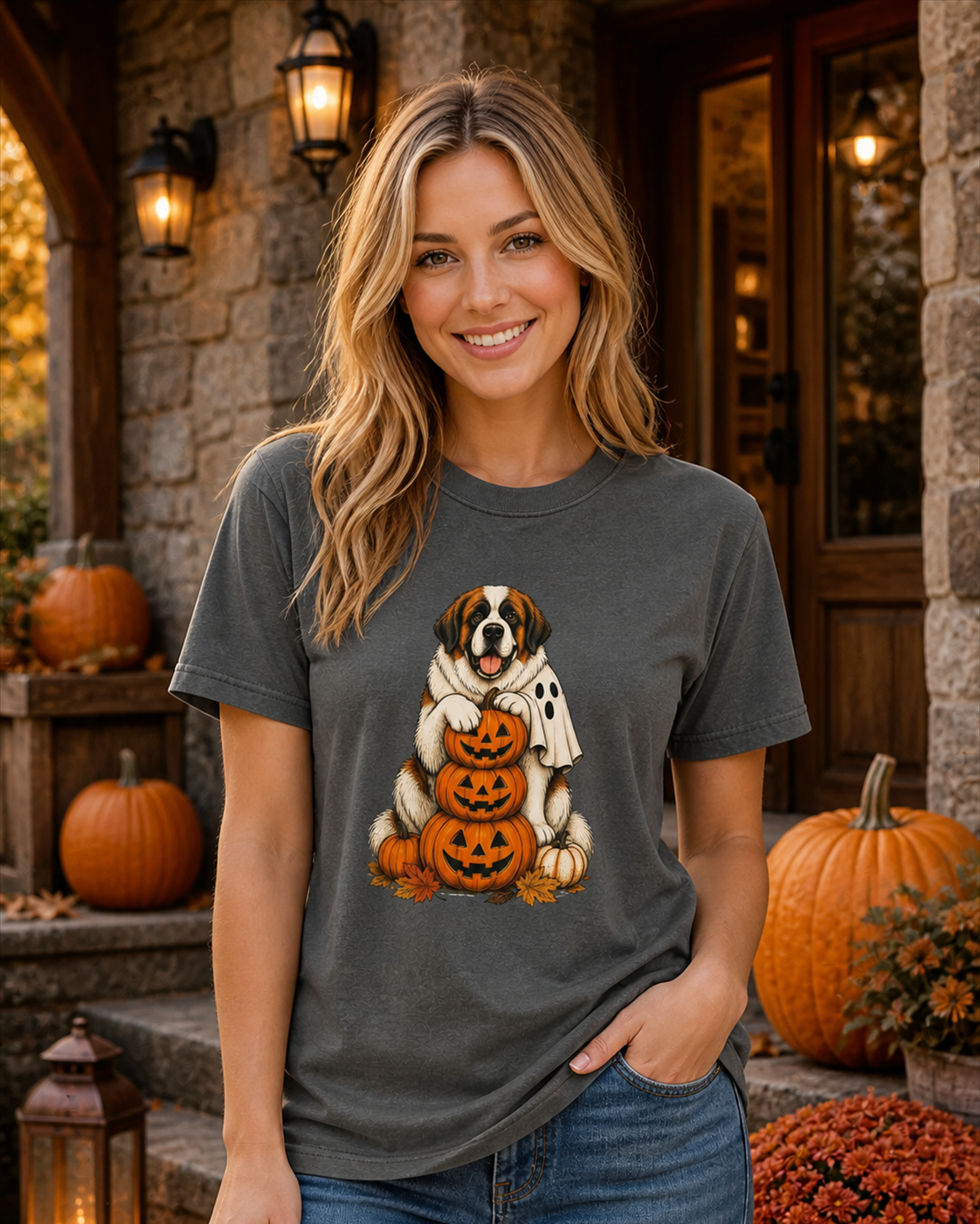 Saint Bernard Halloween T-Shirt