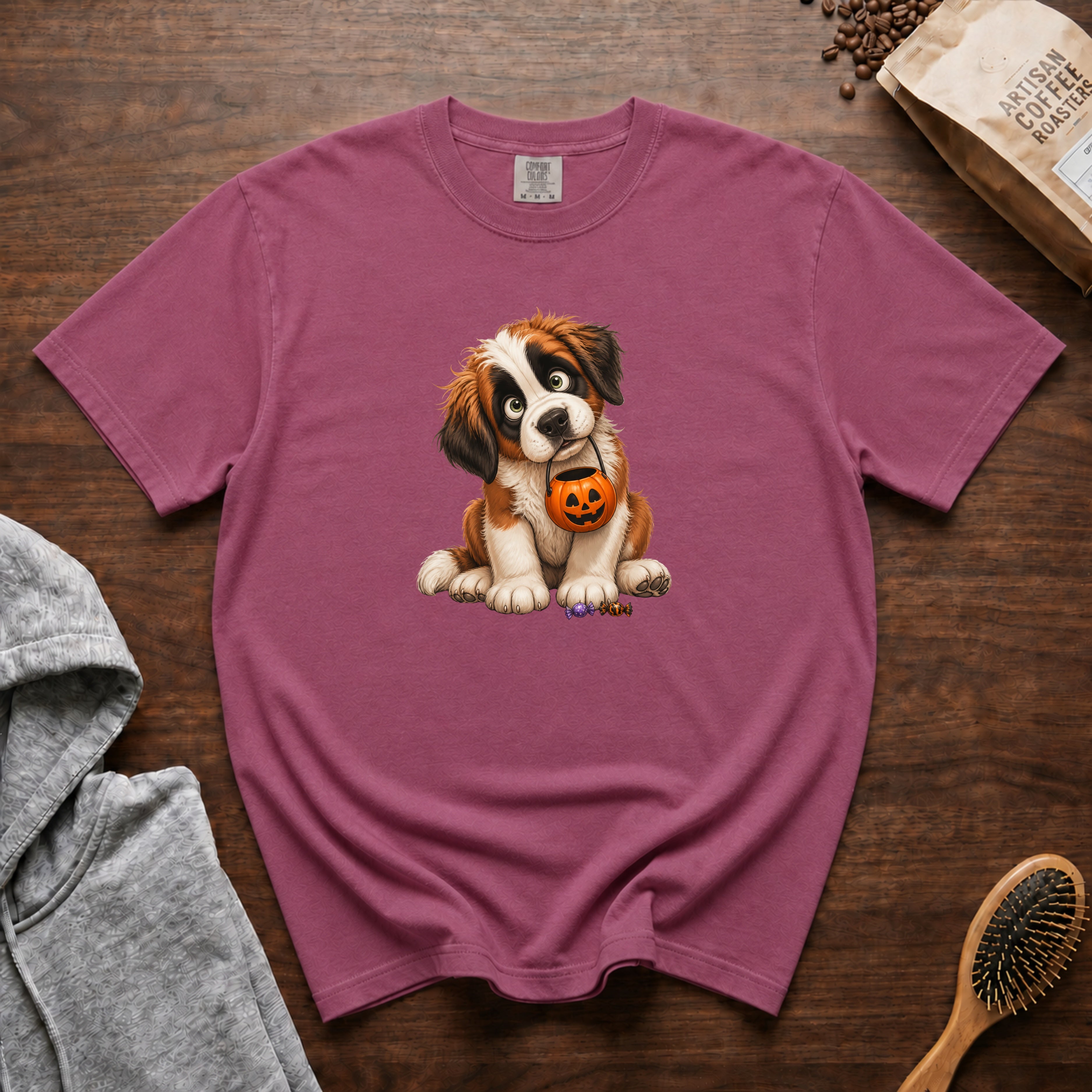 Halloween Saint Bernard T-Shirt