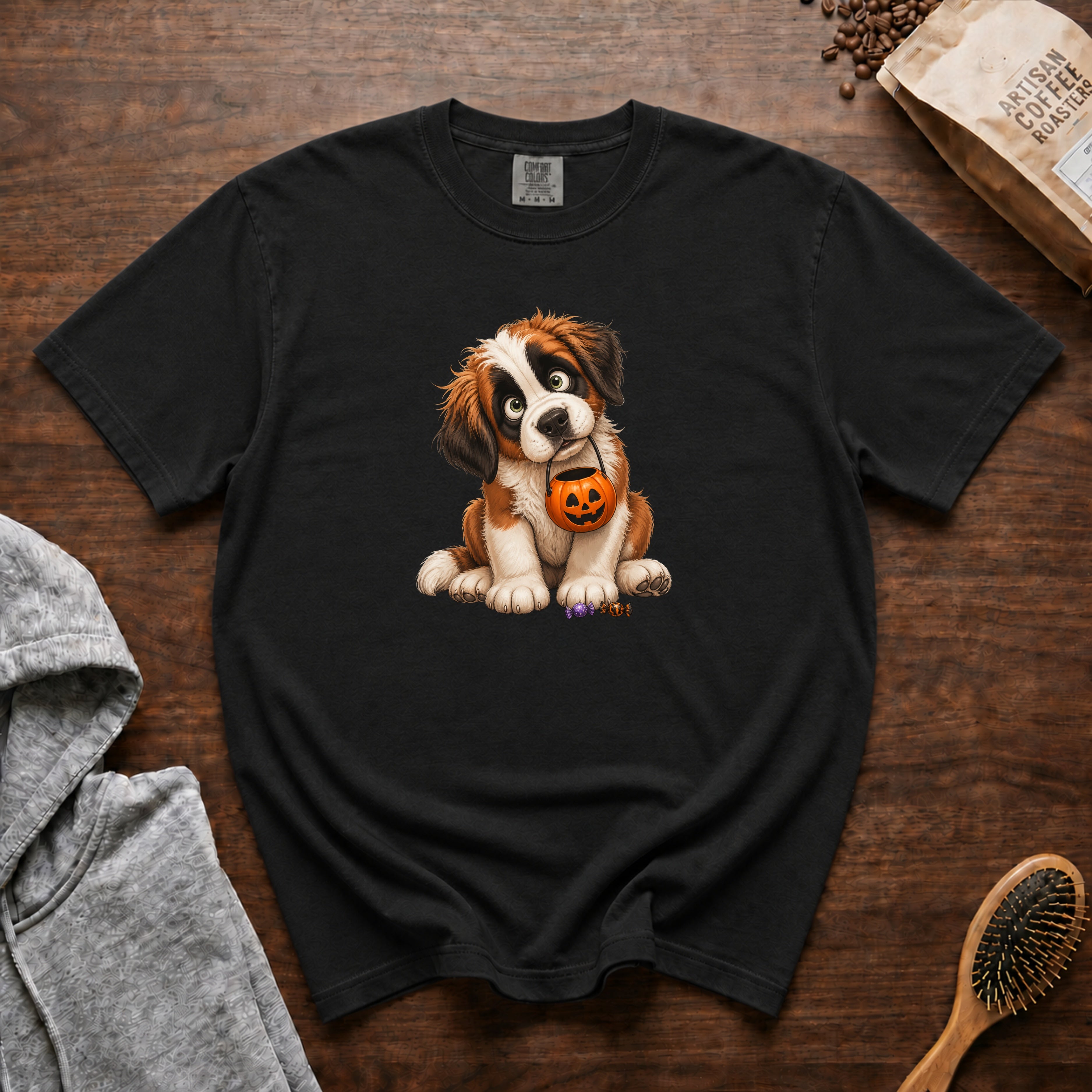 Halloween Saint Bernard T-Shirt