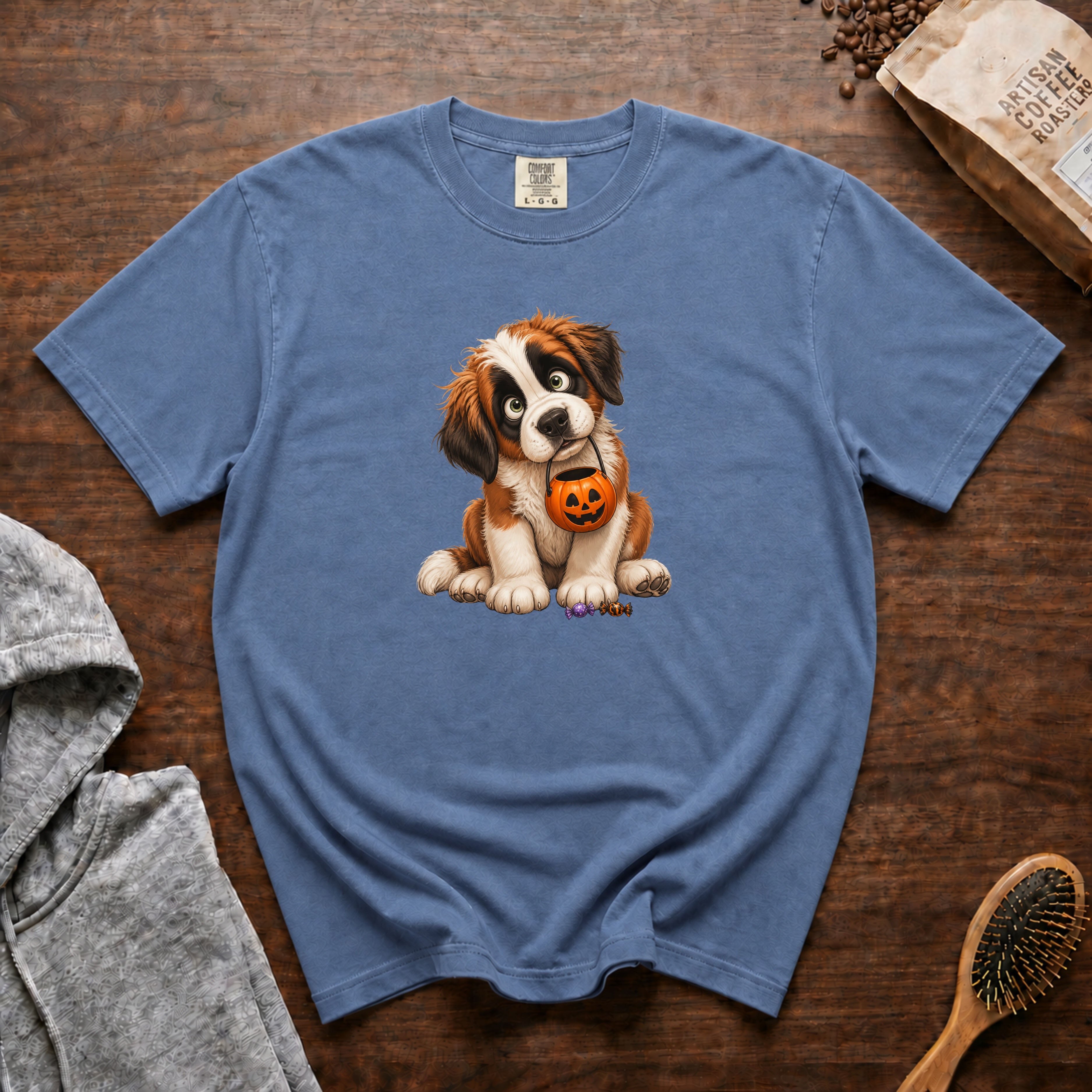Halloween Saint Bernard T-Shirt