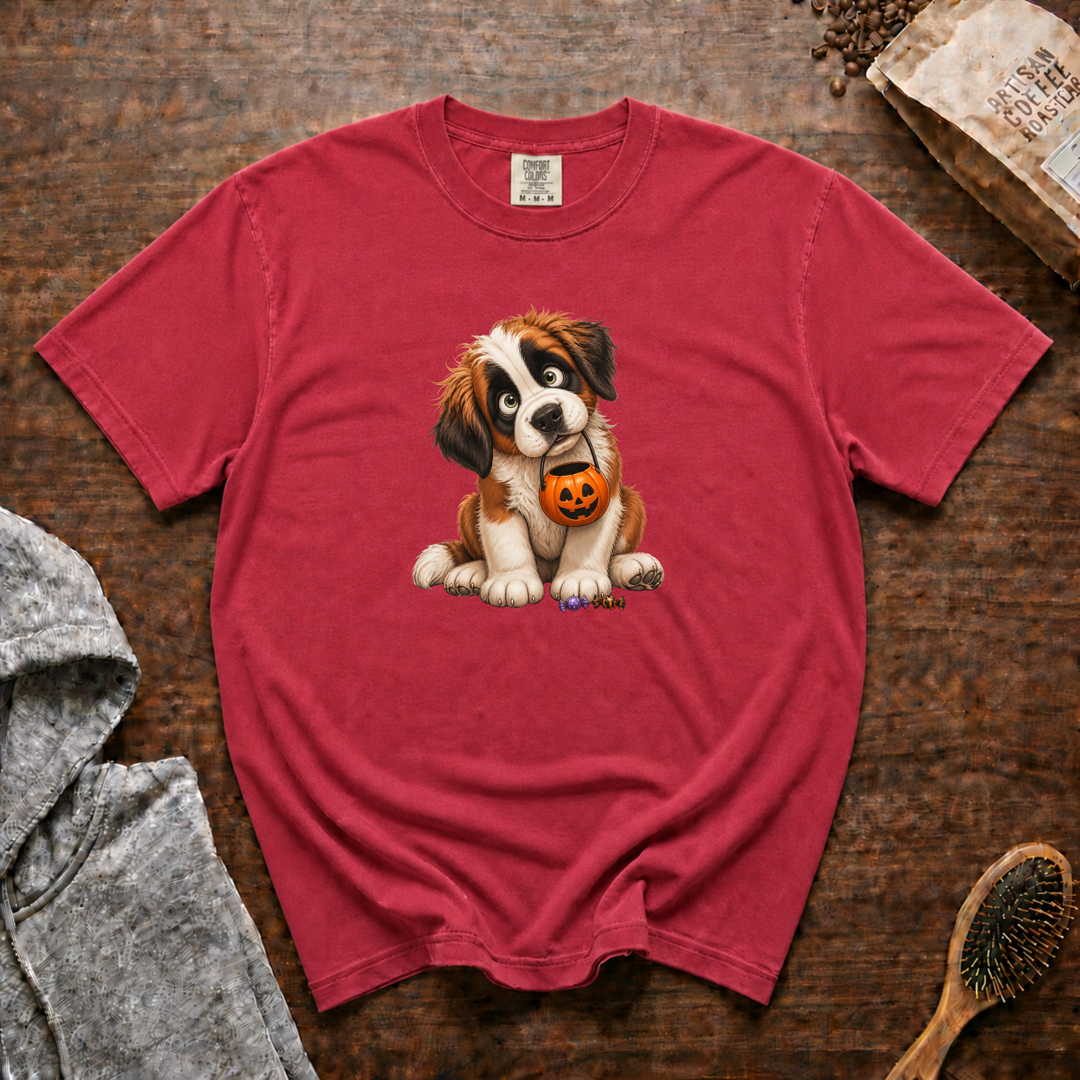 Halloween Saint Bernard T-Shirt