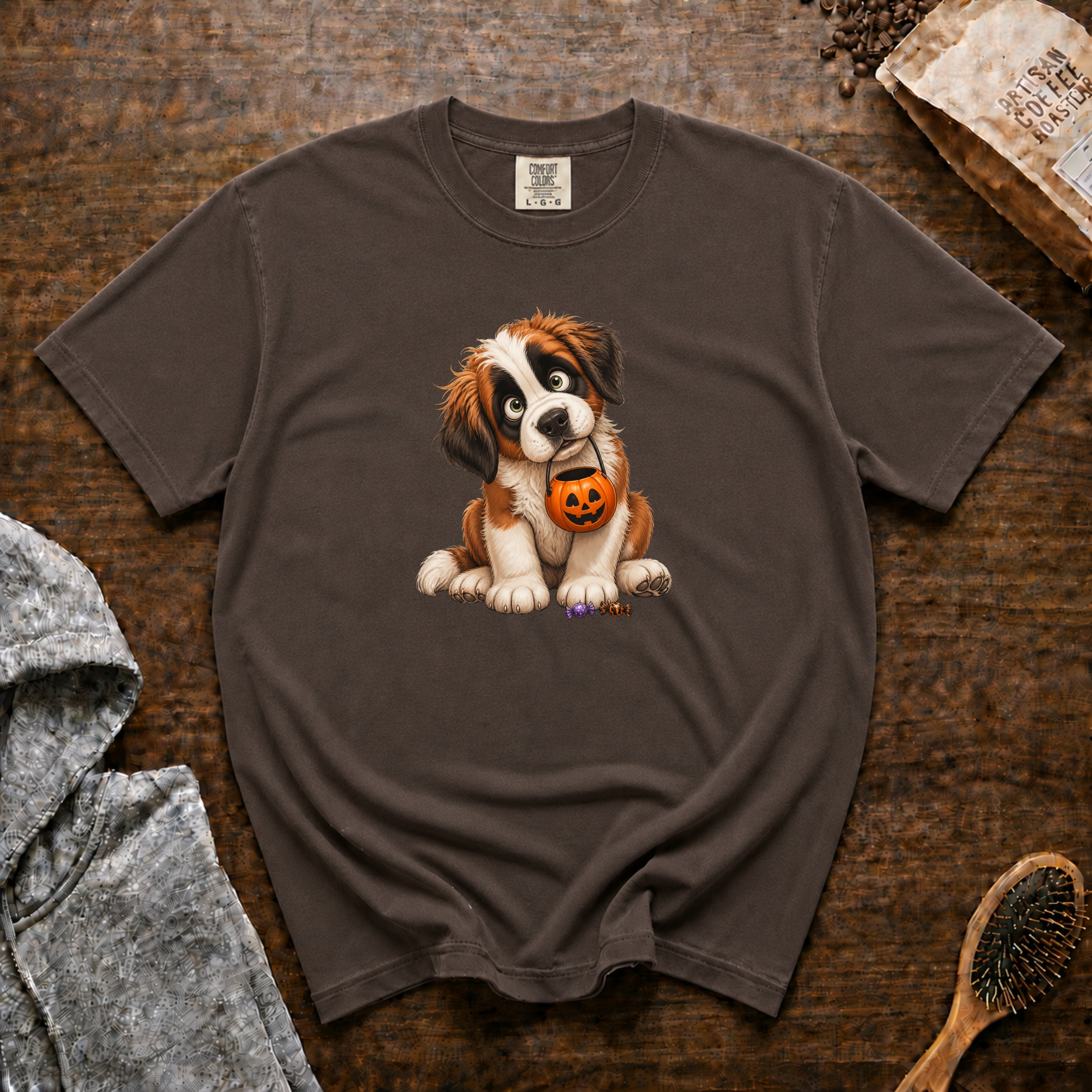 Halloween Saint Bernard T-Shirt