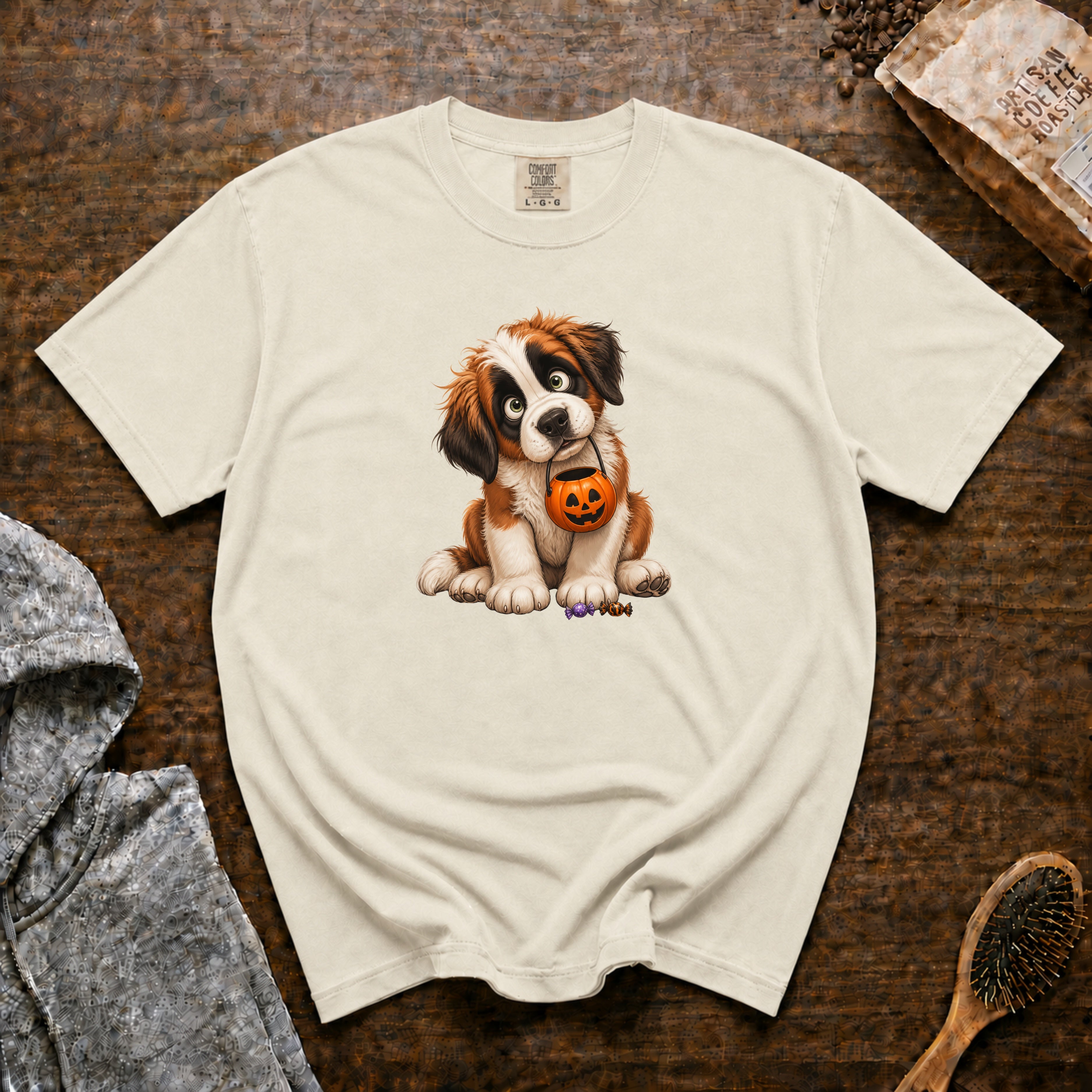 Halloween Saint Bernard T-Shirt