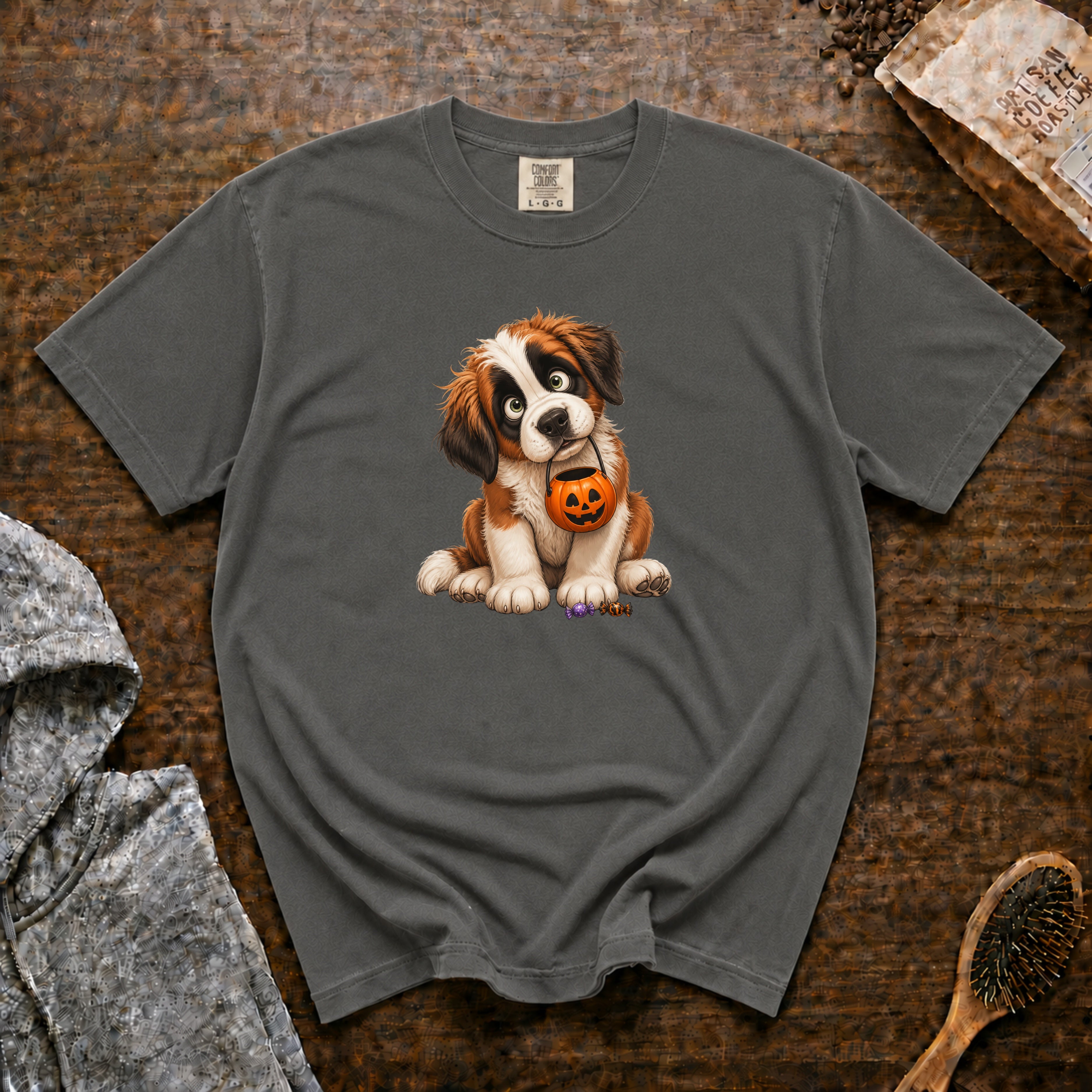 Halloween Saint Bernard T-Shirt