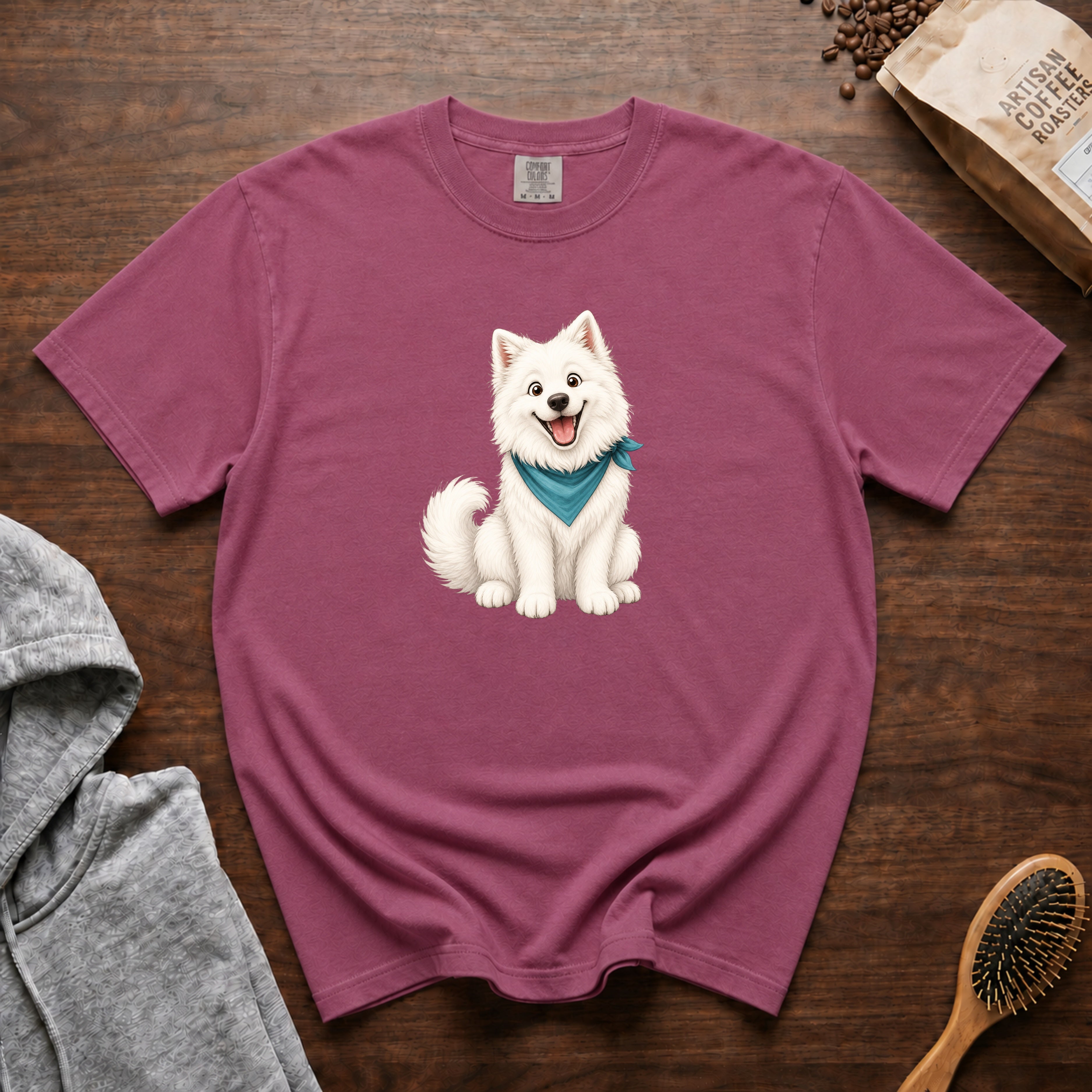 Samoyed Big Smile T-Shirt — Berry