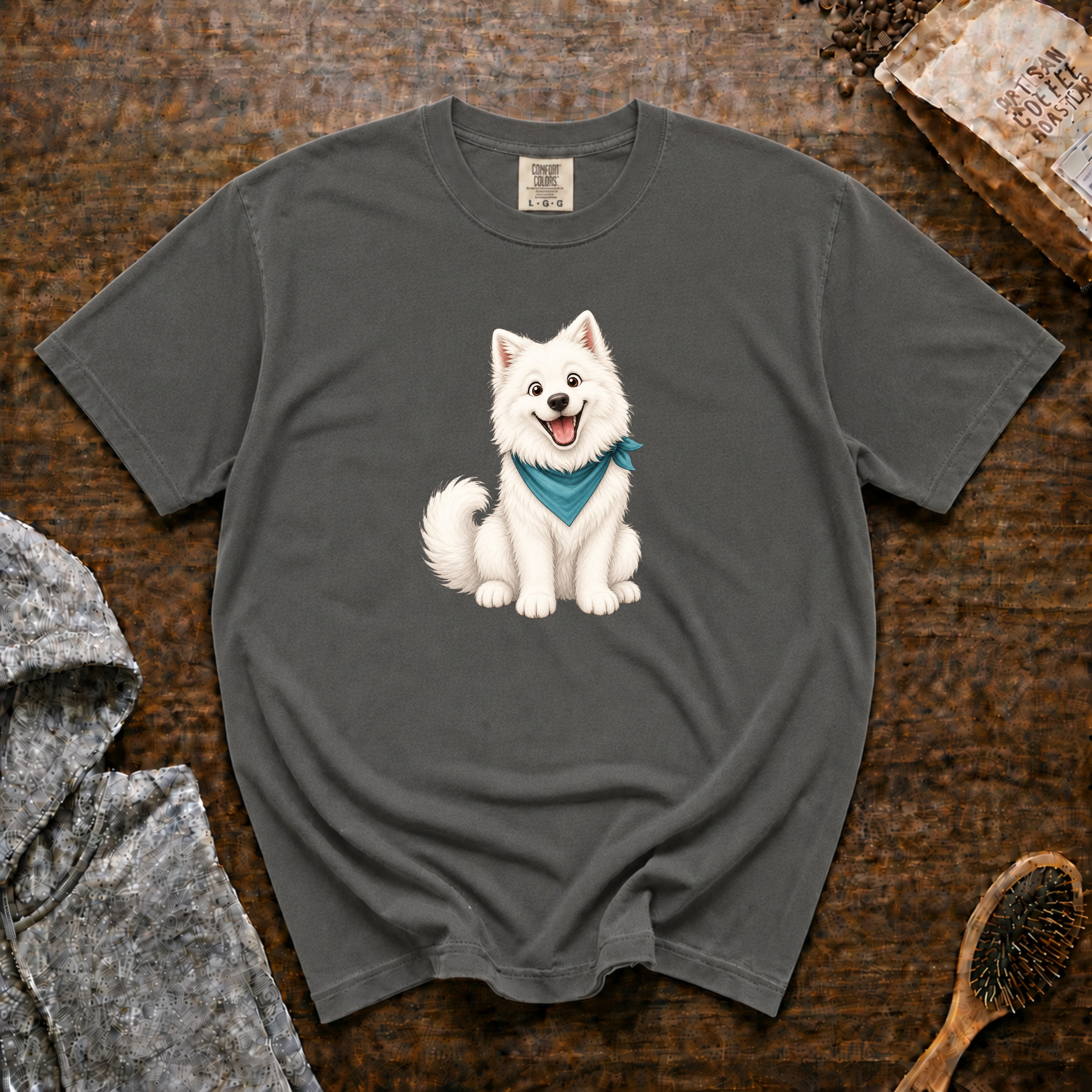 Samoyed Big Smile T-Shirt — Pepper
