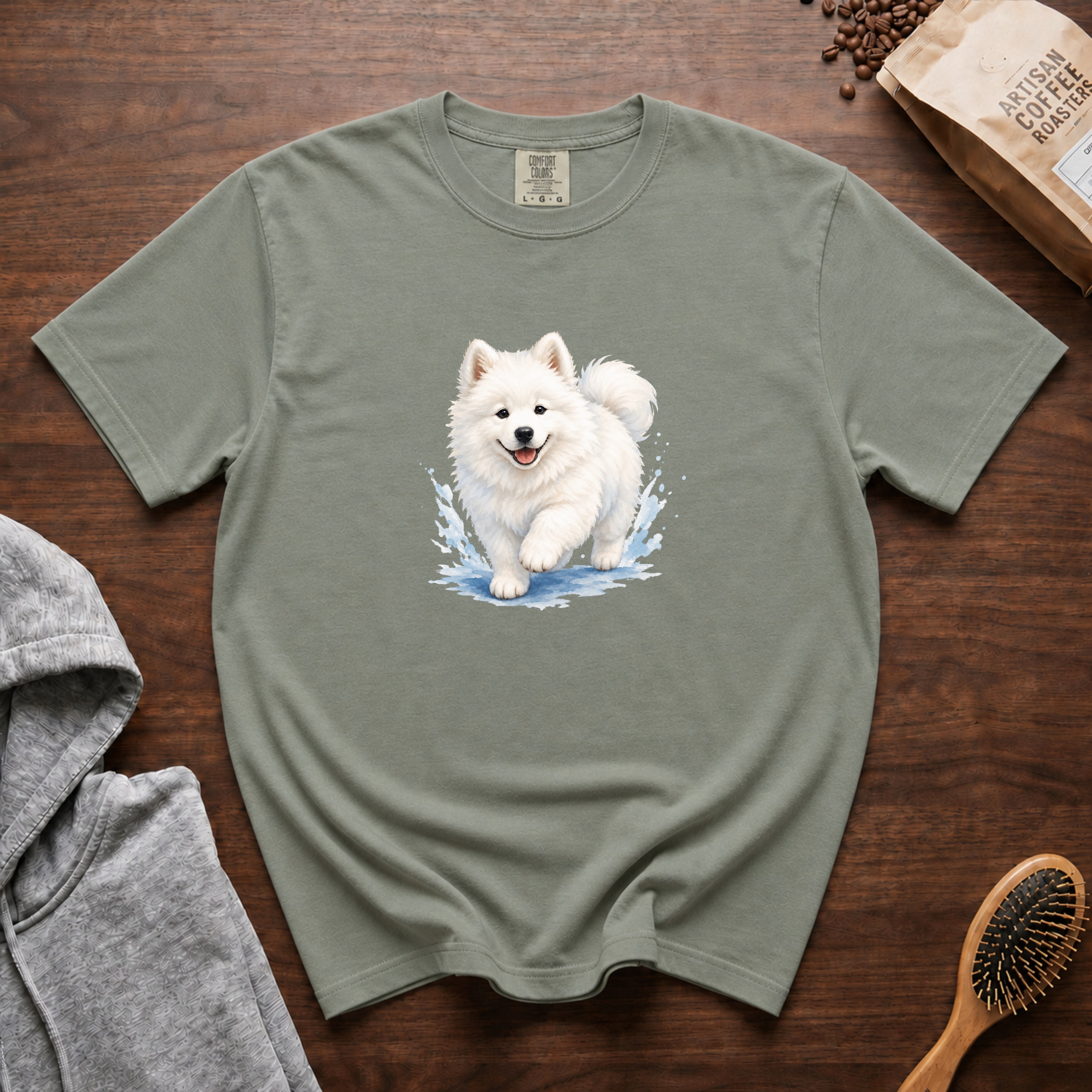 Samoyed Cloud Puppy T-Shirt — Bay