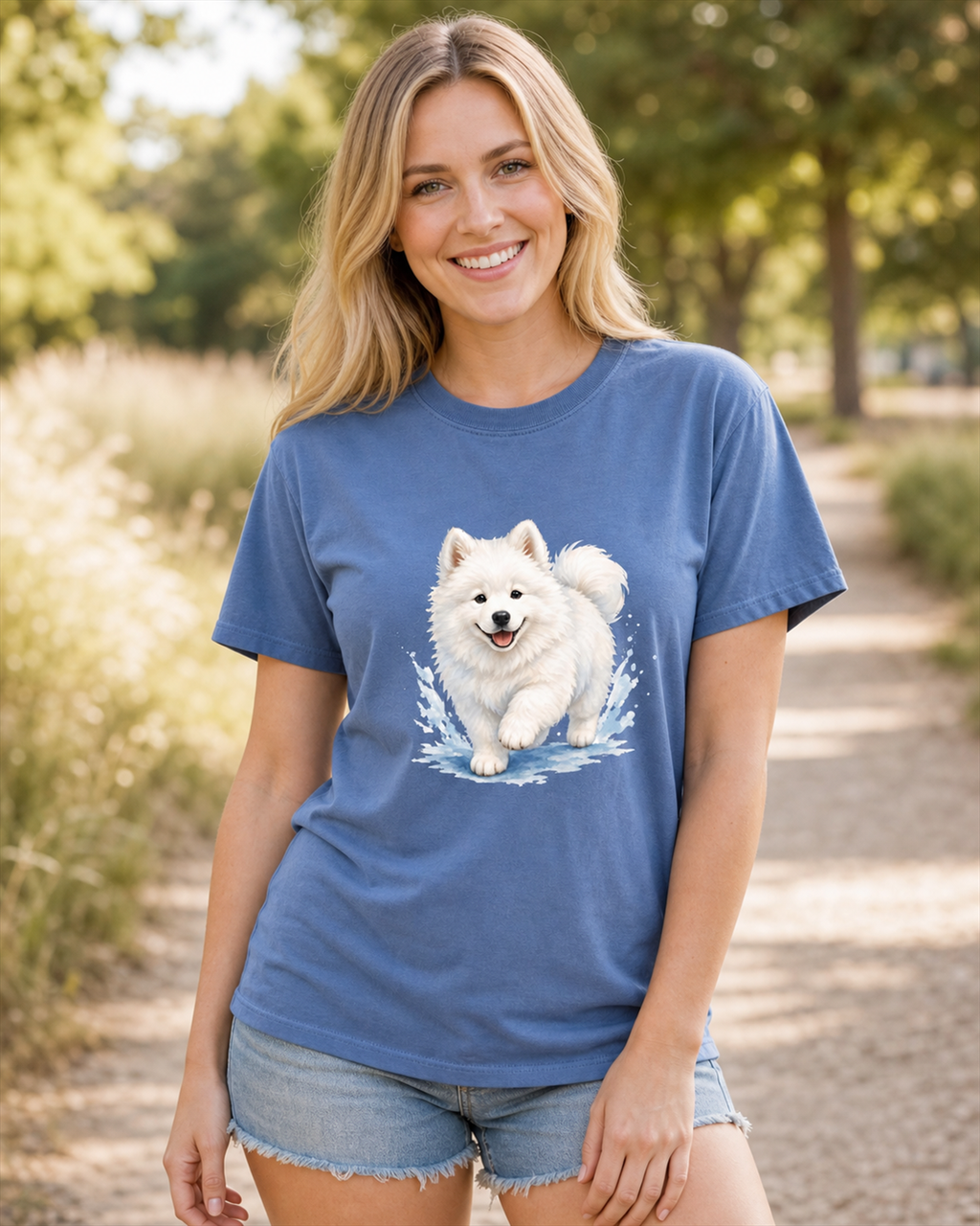 Samoyed Cloud Puppy T-Shirt | Samoyed Dog Lover Fluffy Tee