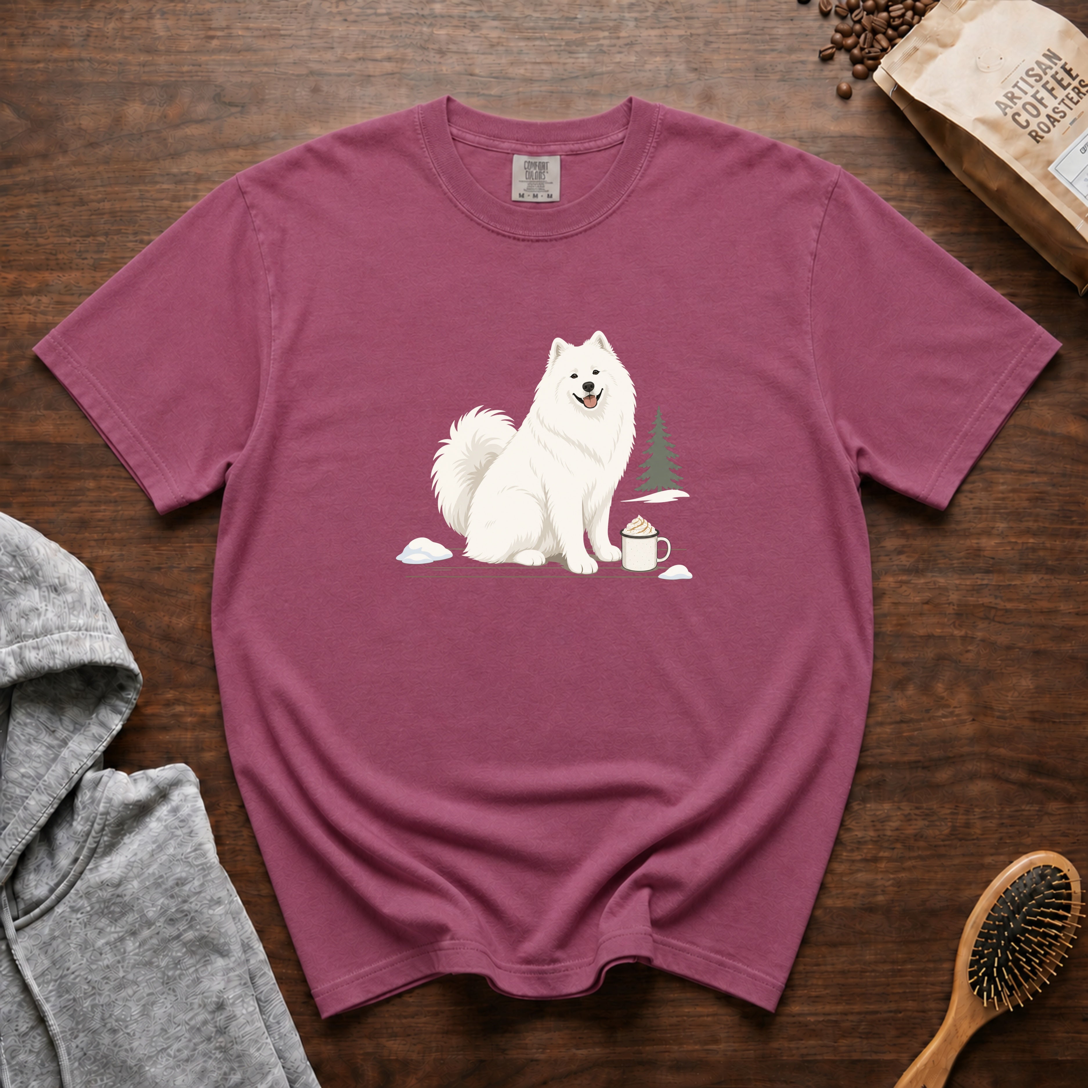 Samoyed T-Shirt — Berry