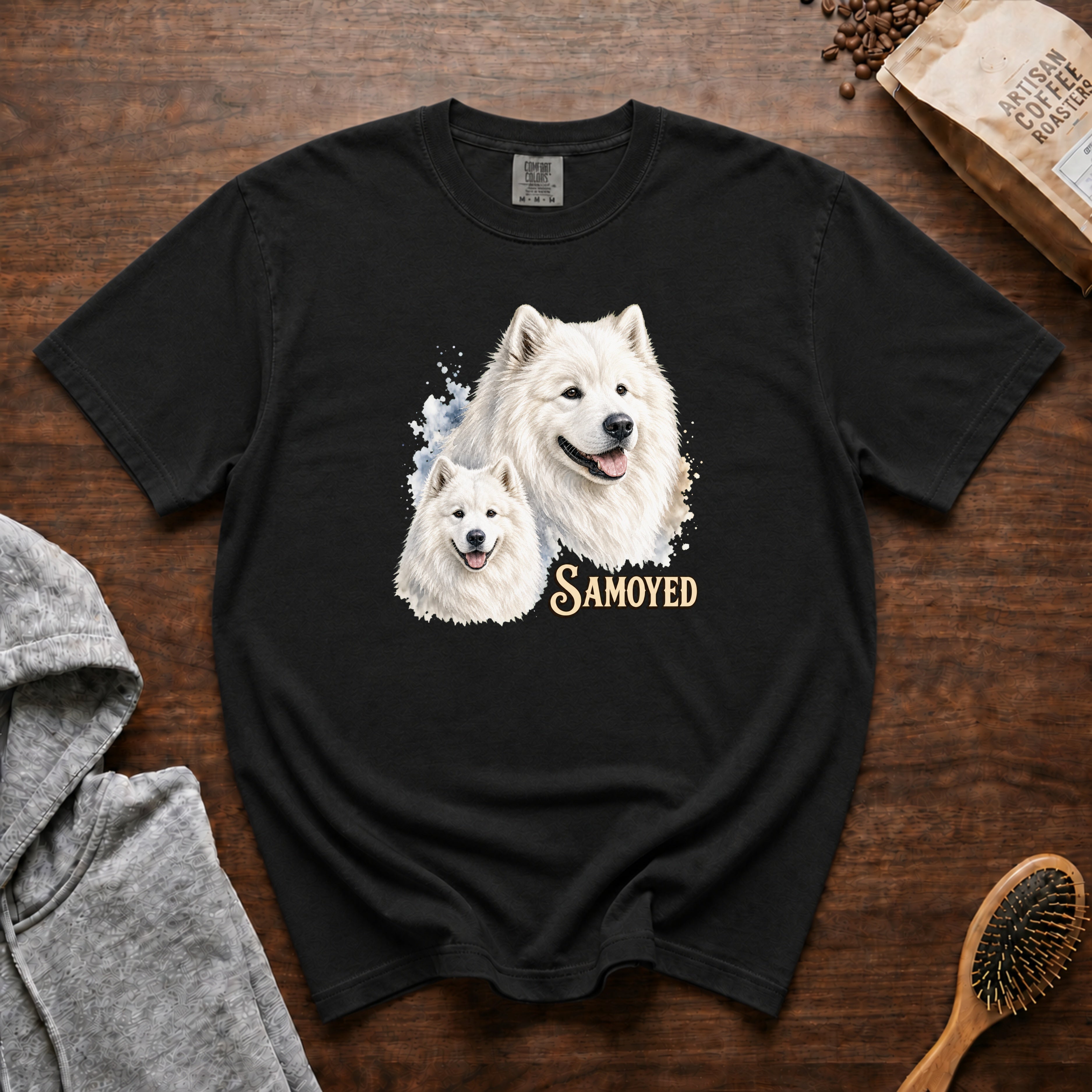 Samoyed T-Shirt — Black
