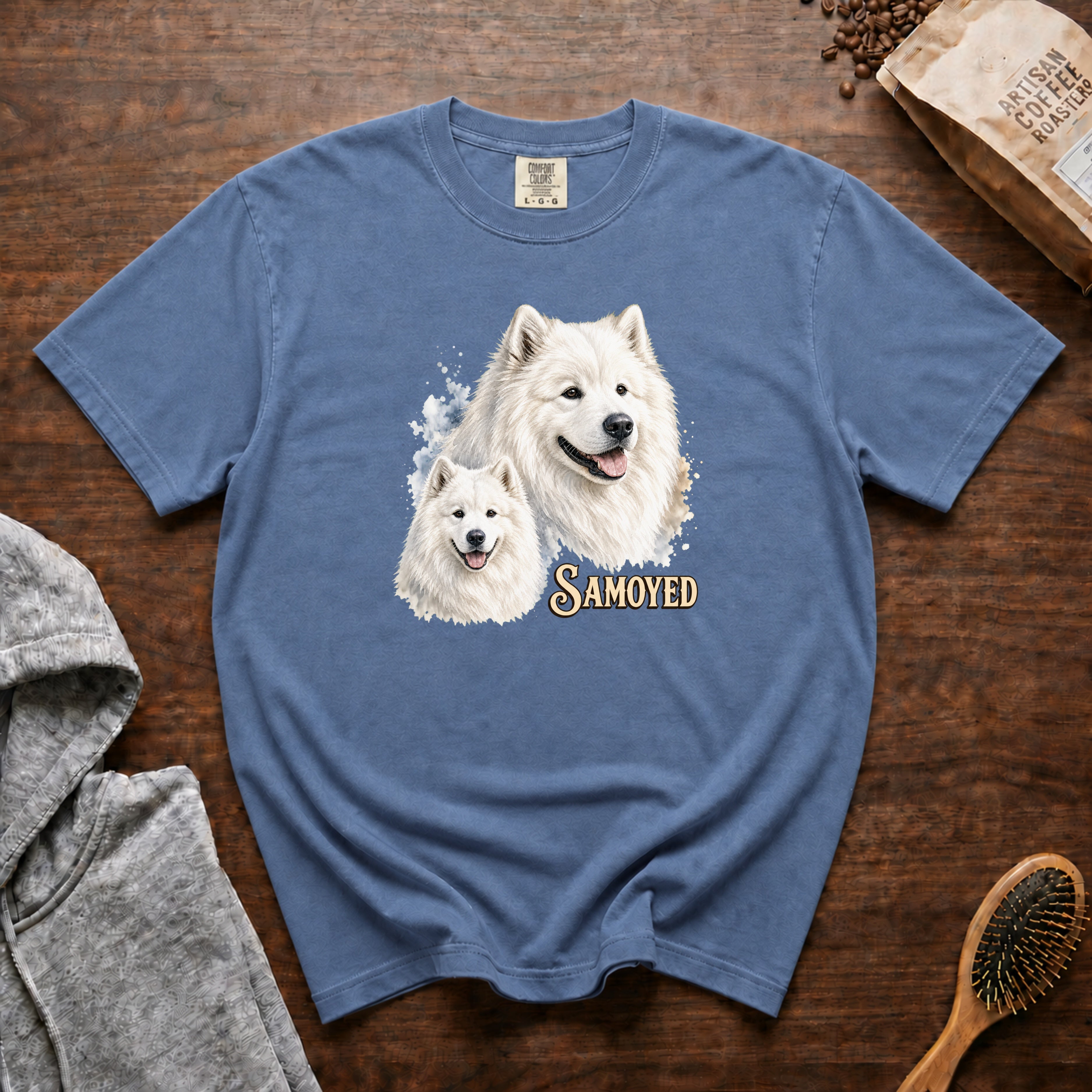 Samoyed T-Shirt — Blue Jean