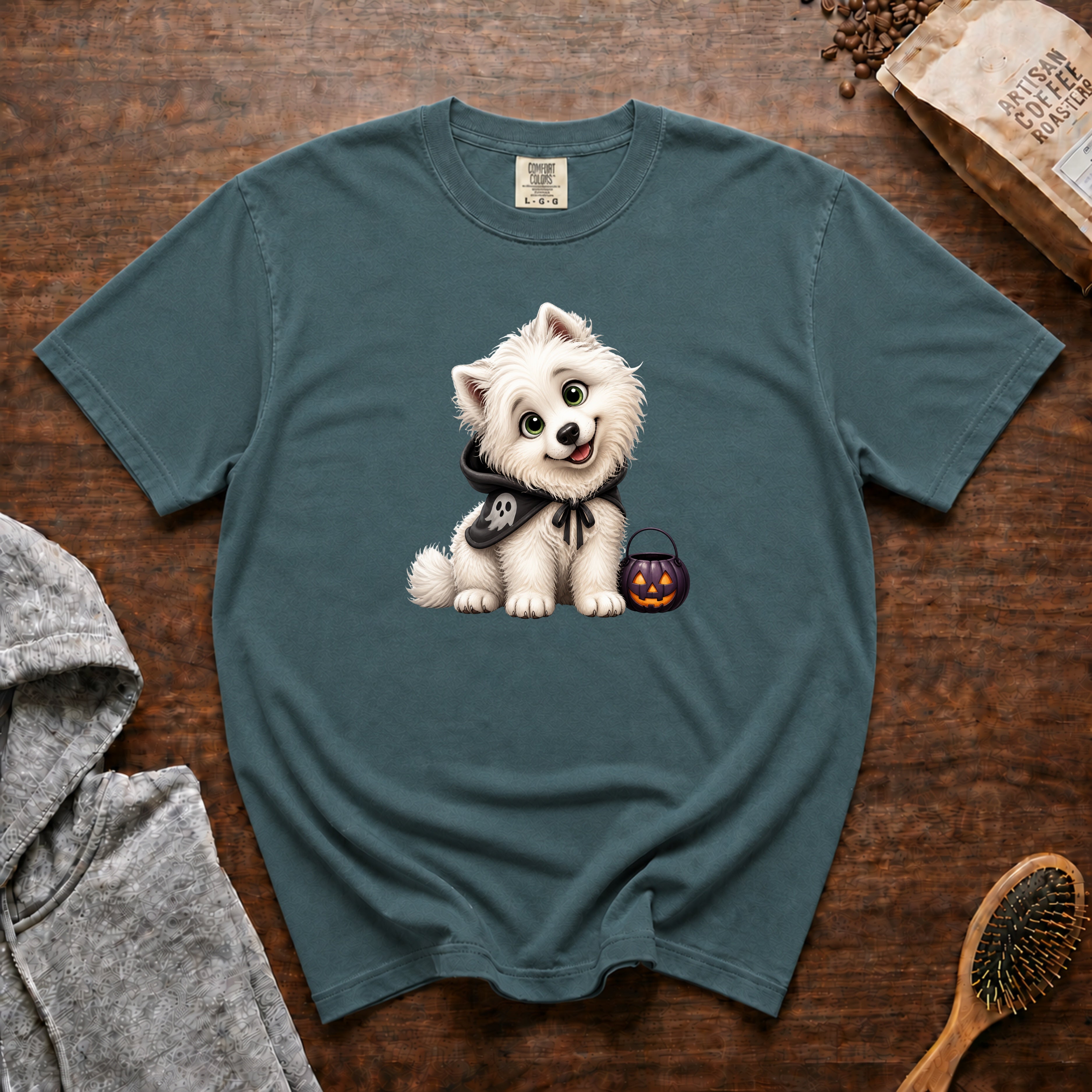 Samoyed T-Shirt — Blue Spruce