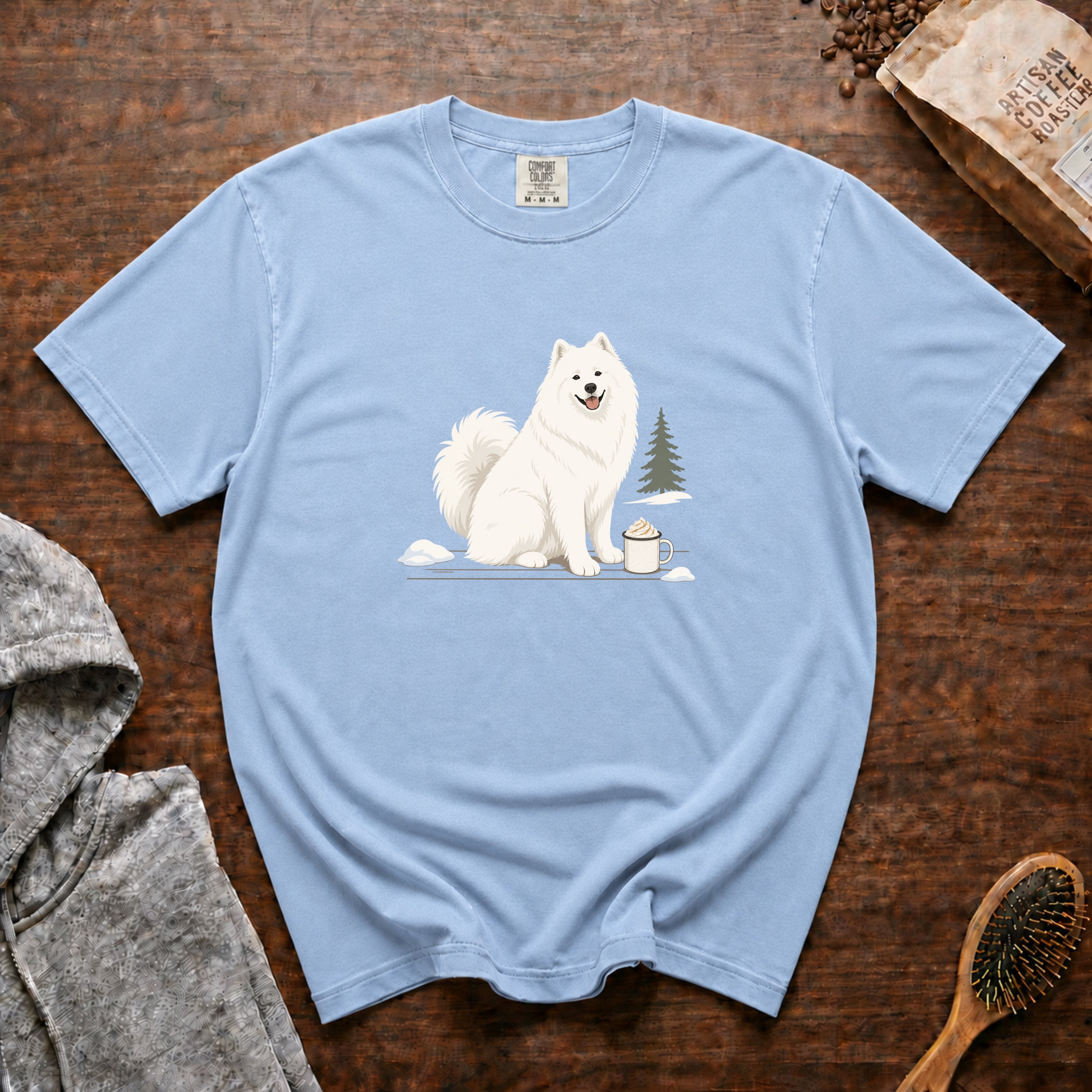 Samoyed T-Shirt — Chambray