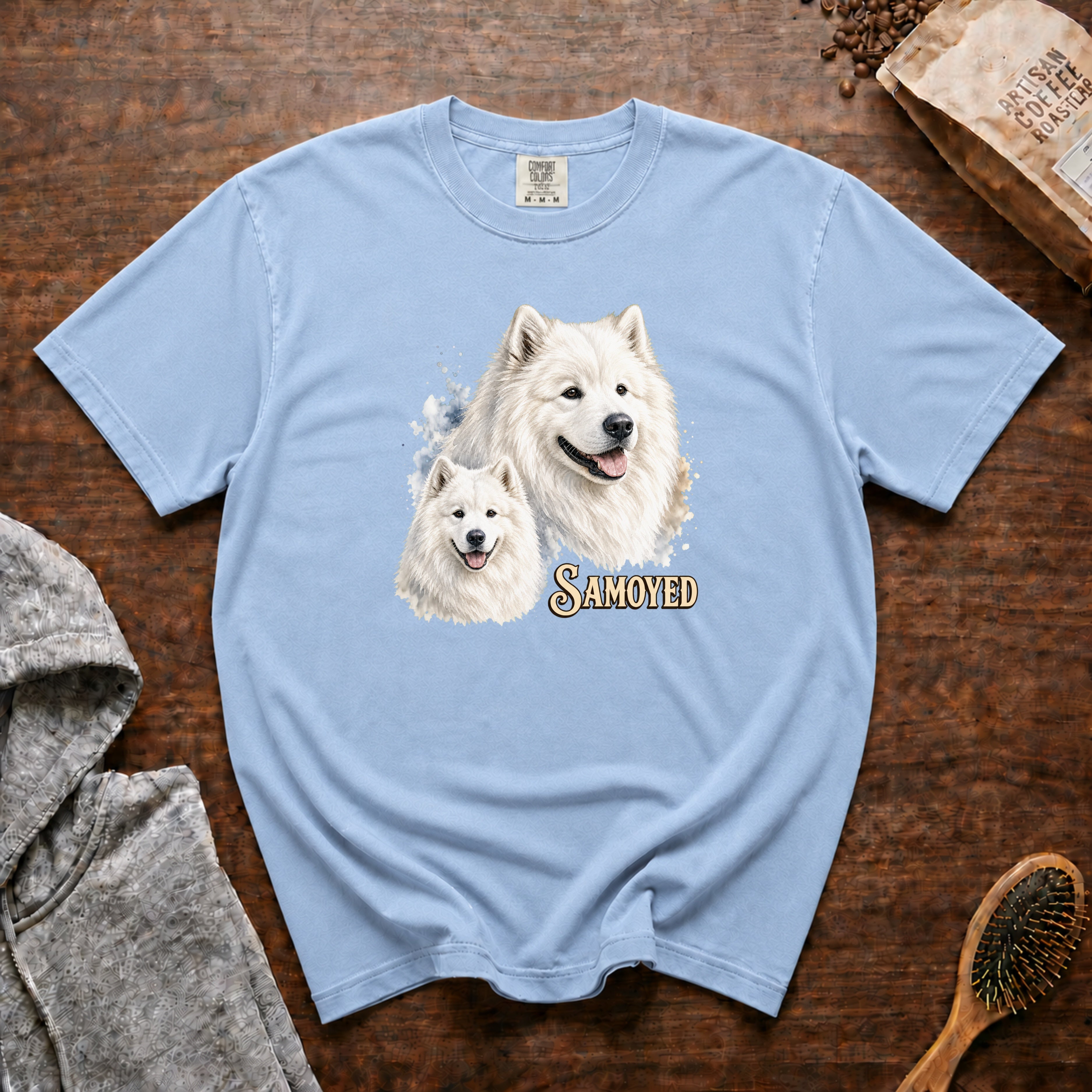 Samoyed T-Shirt — Chambray