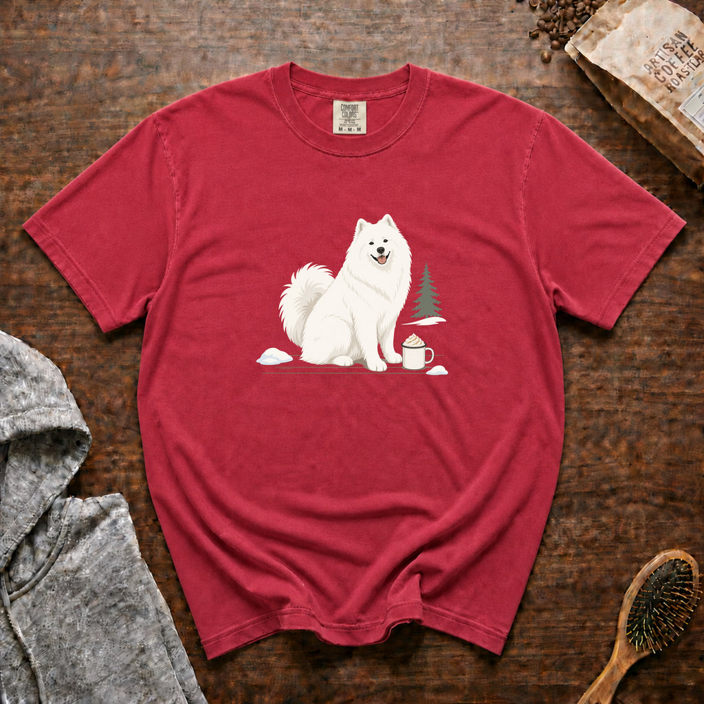 Samoyed T-Shirt — Crimson