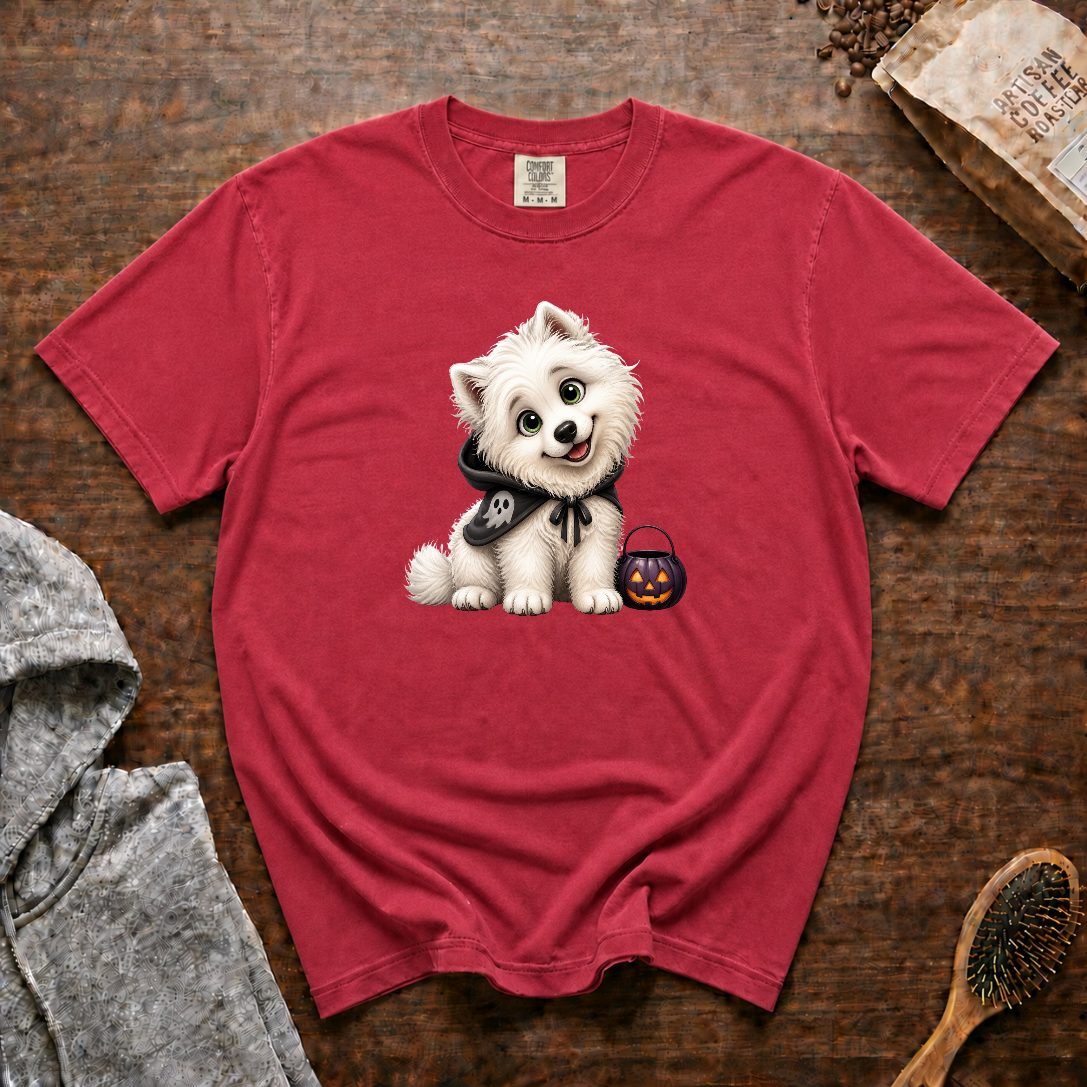 Samoyed T-Shirt — Crimson