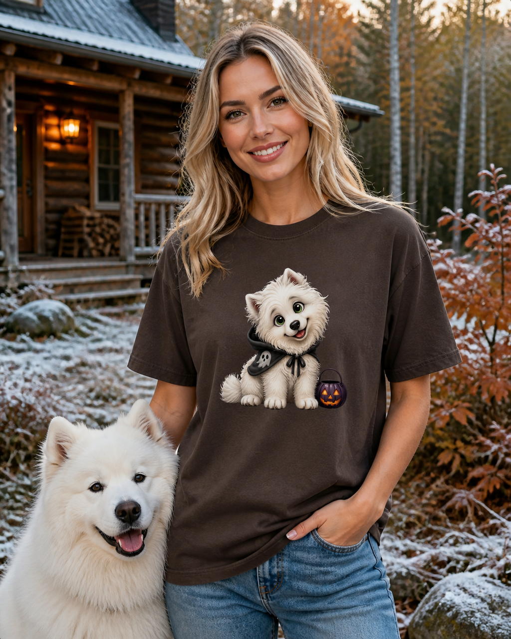 Halloween Samoyed T-Shirt