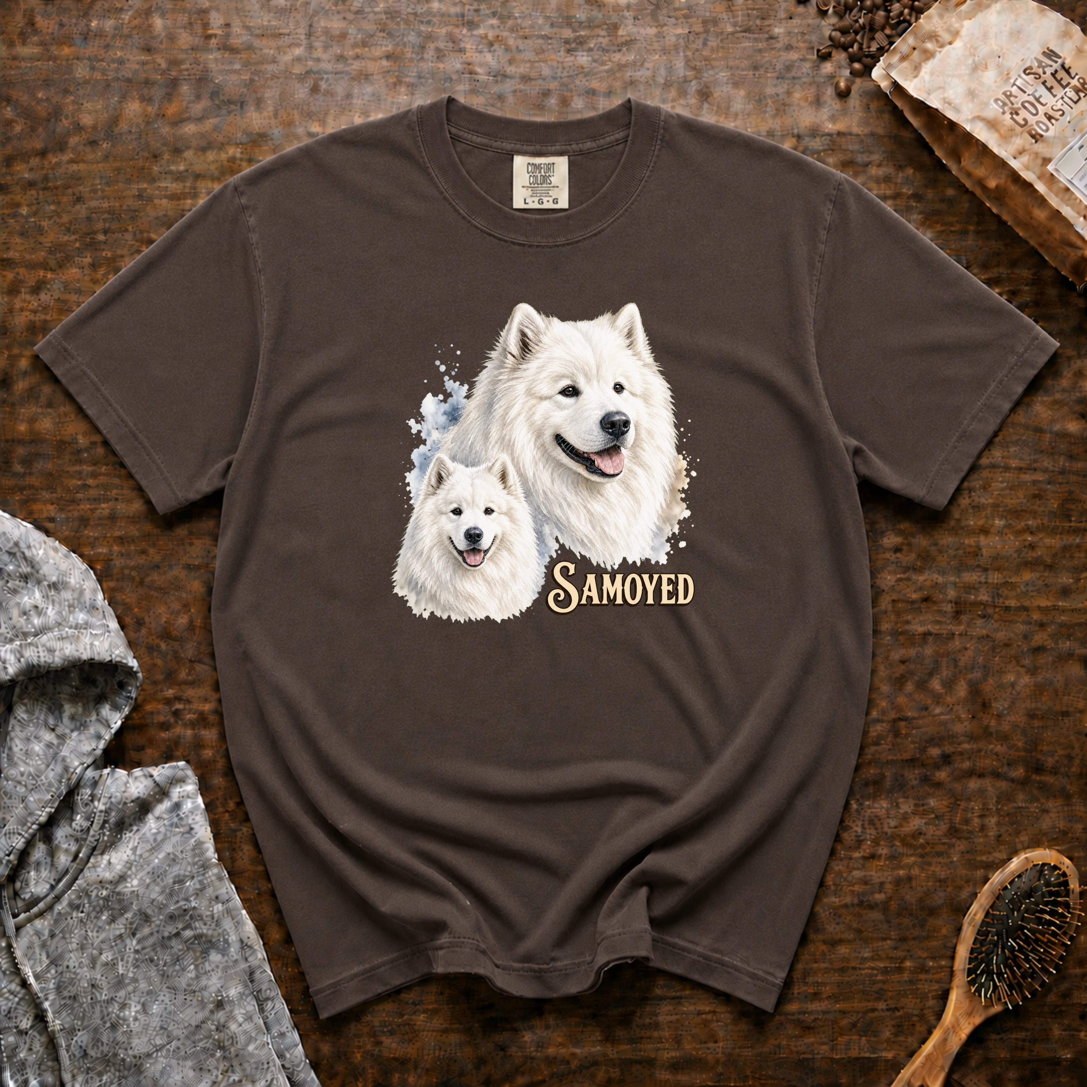 Samoyed T-Shirt — Espresso