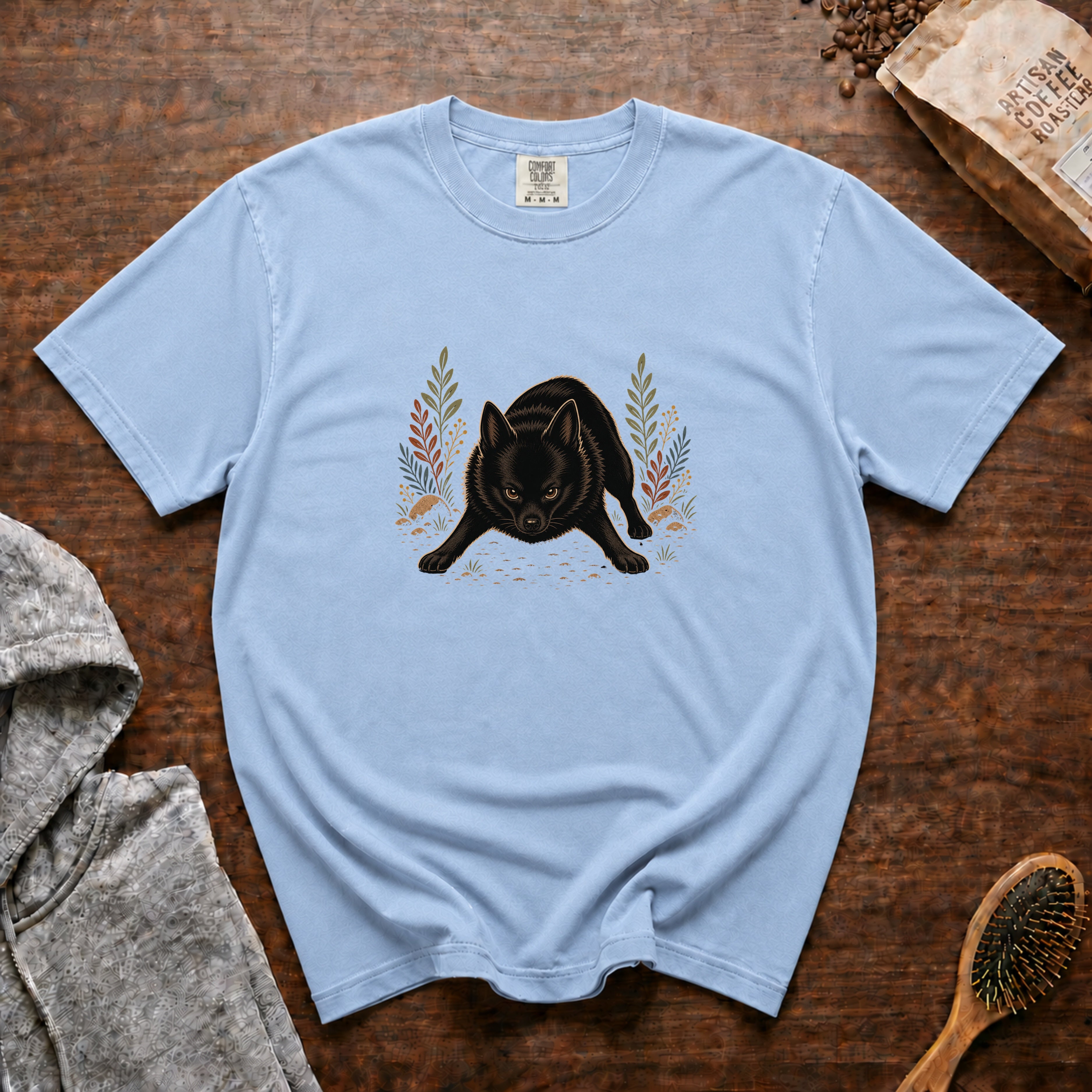 Schipperke T-Shirt — Chambray