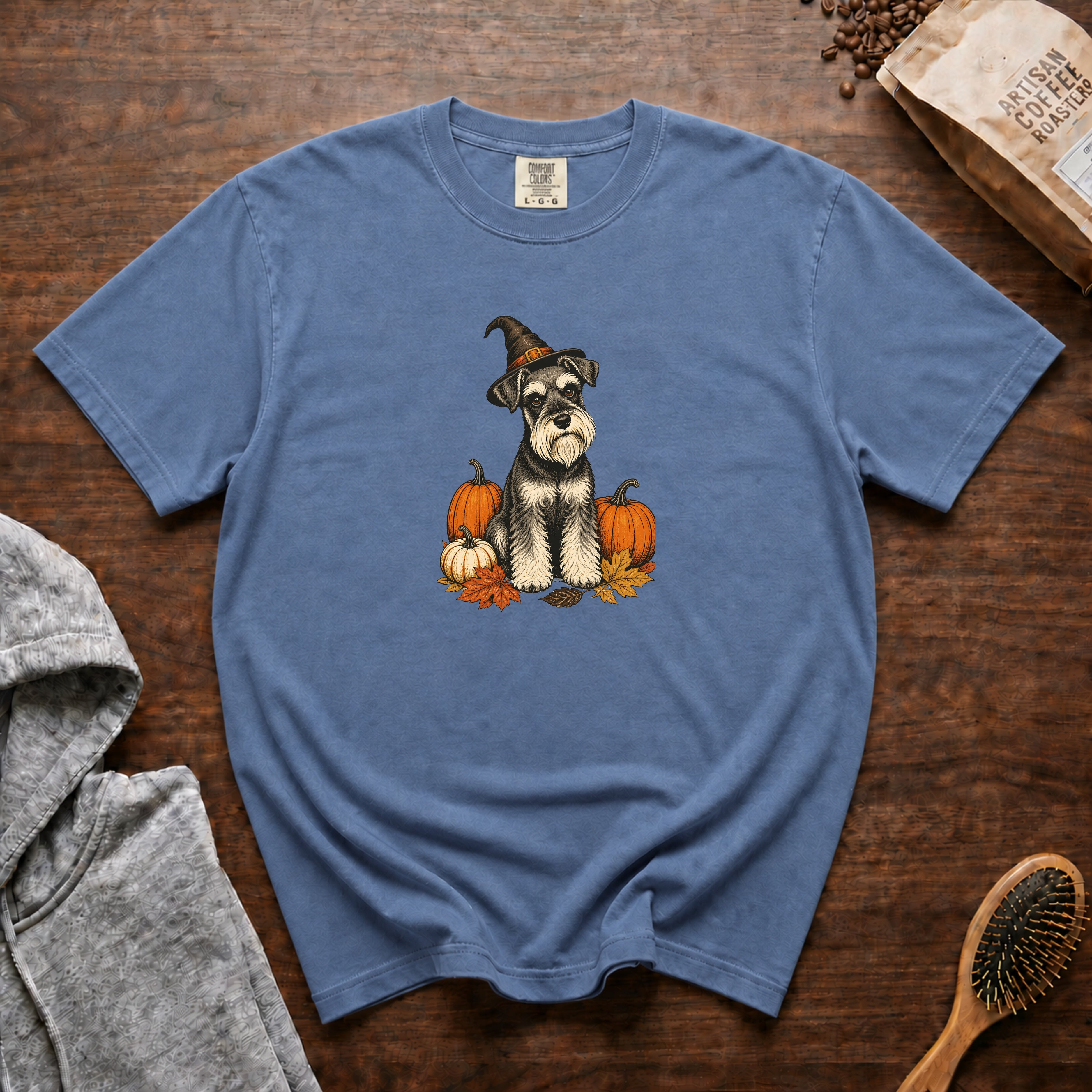 Schnauzer Halloween T-Shirt — Blue Jean