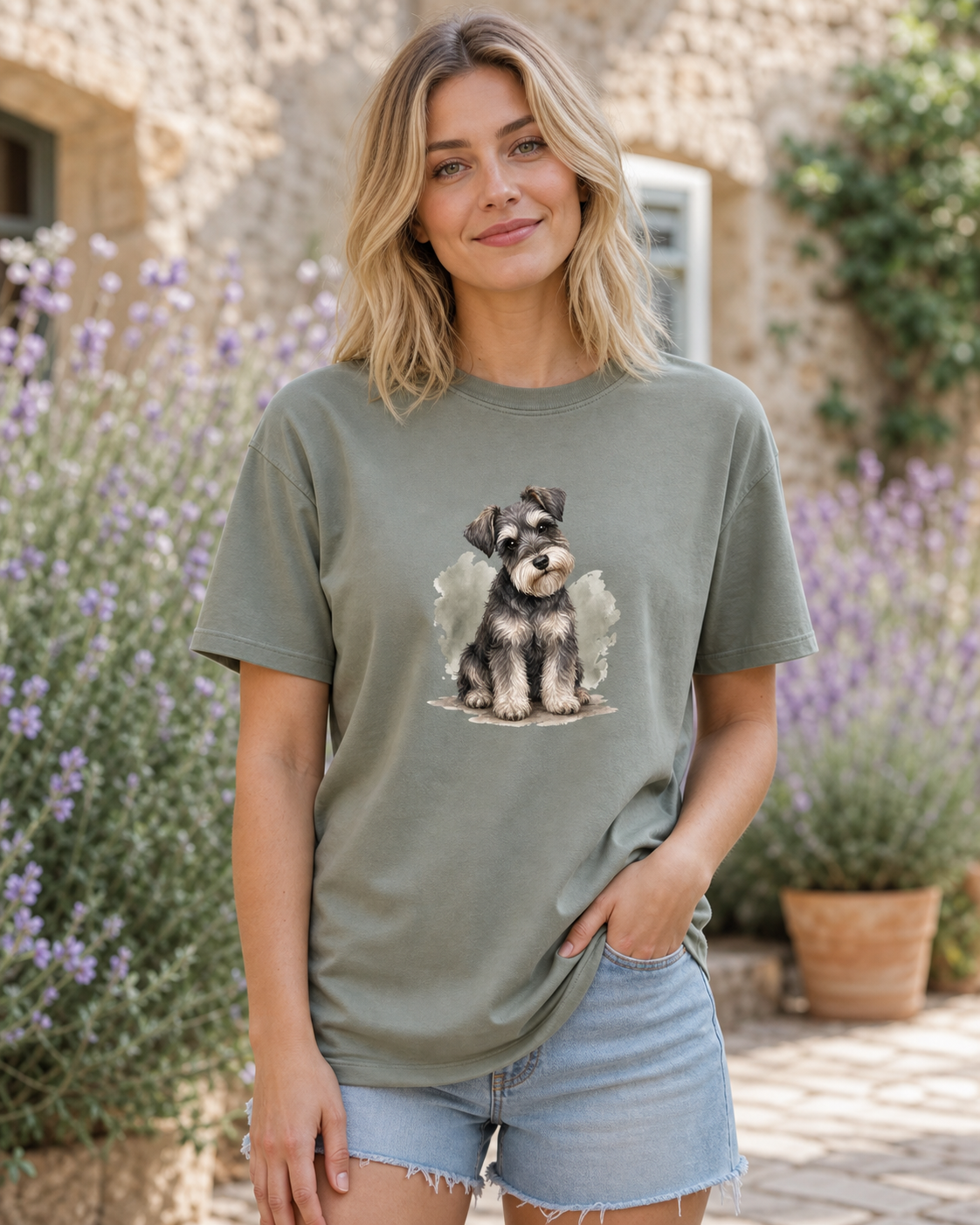 Schnauzer Little Professor T-Shirt | Schnauzer Dog Lover Tee
