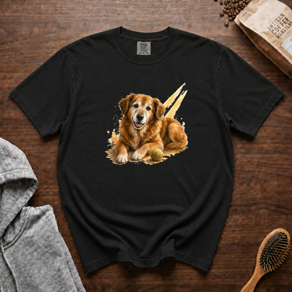 Senior Dog Sunshine T-Shirt — Black