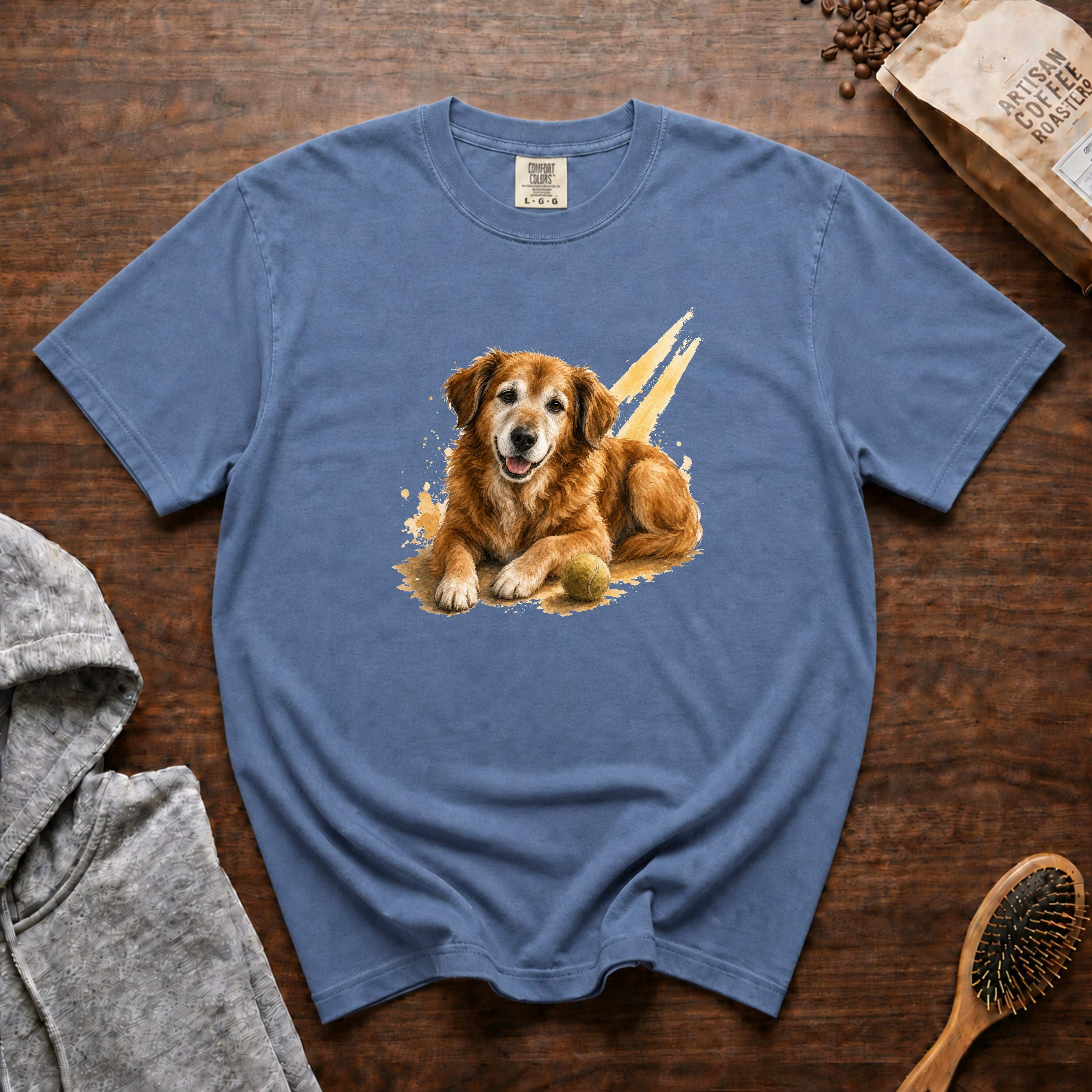 Senior Dog Sunshine T-Shirt — Blue Jean