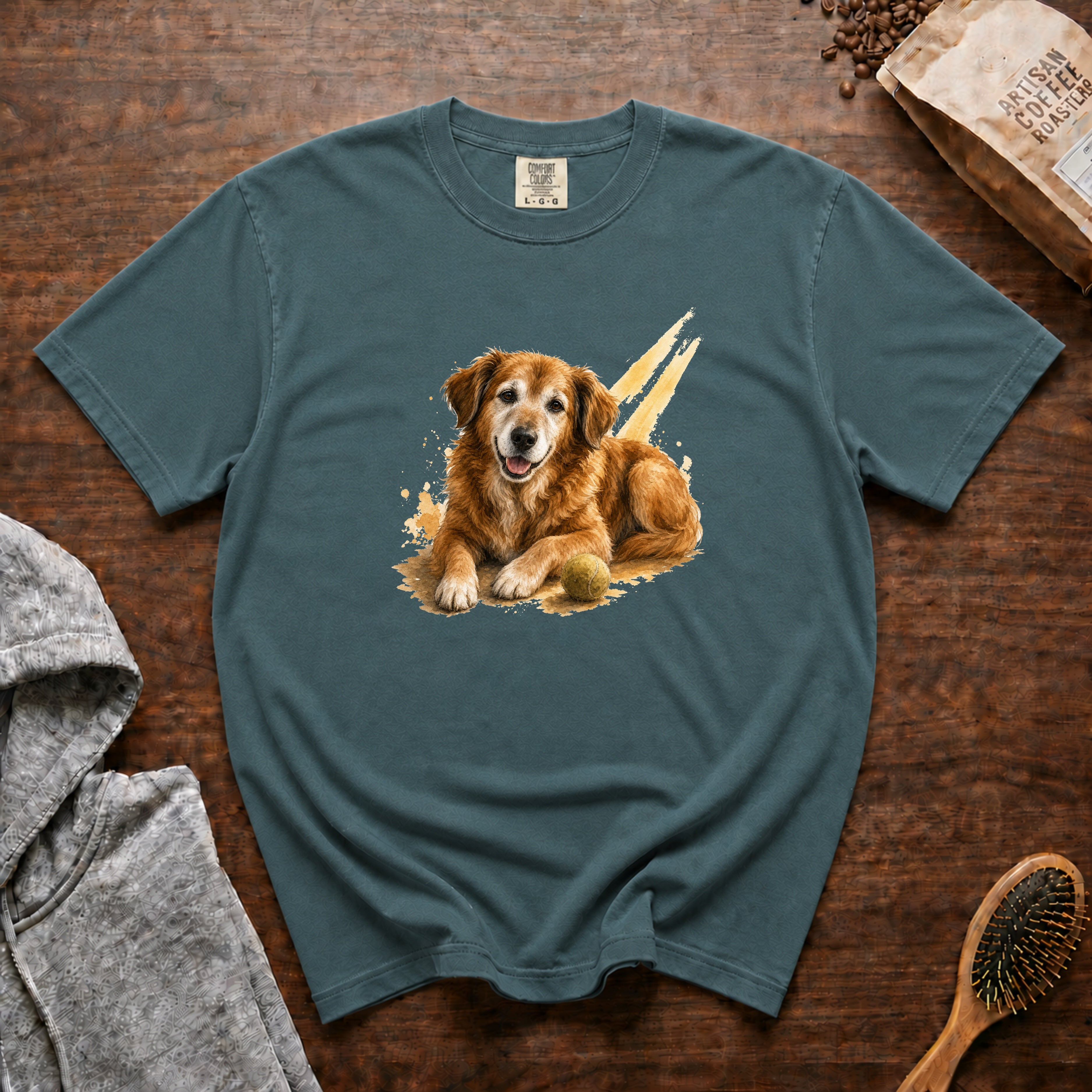 Senior Dog Sunshine T-Shirt — Blue Spruce