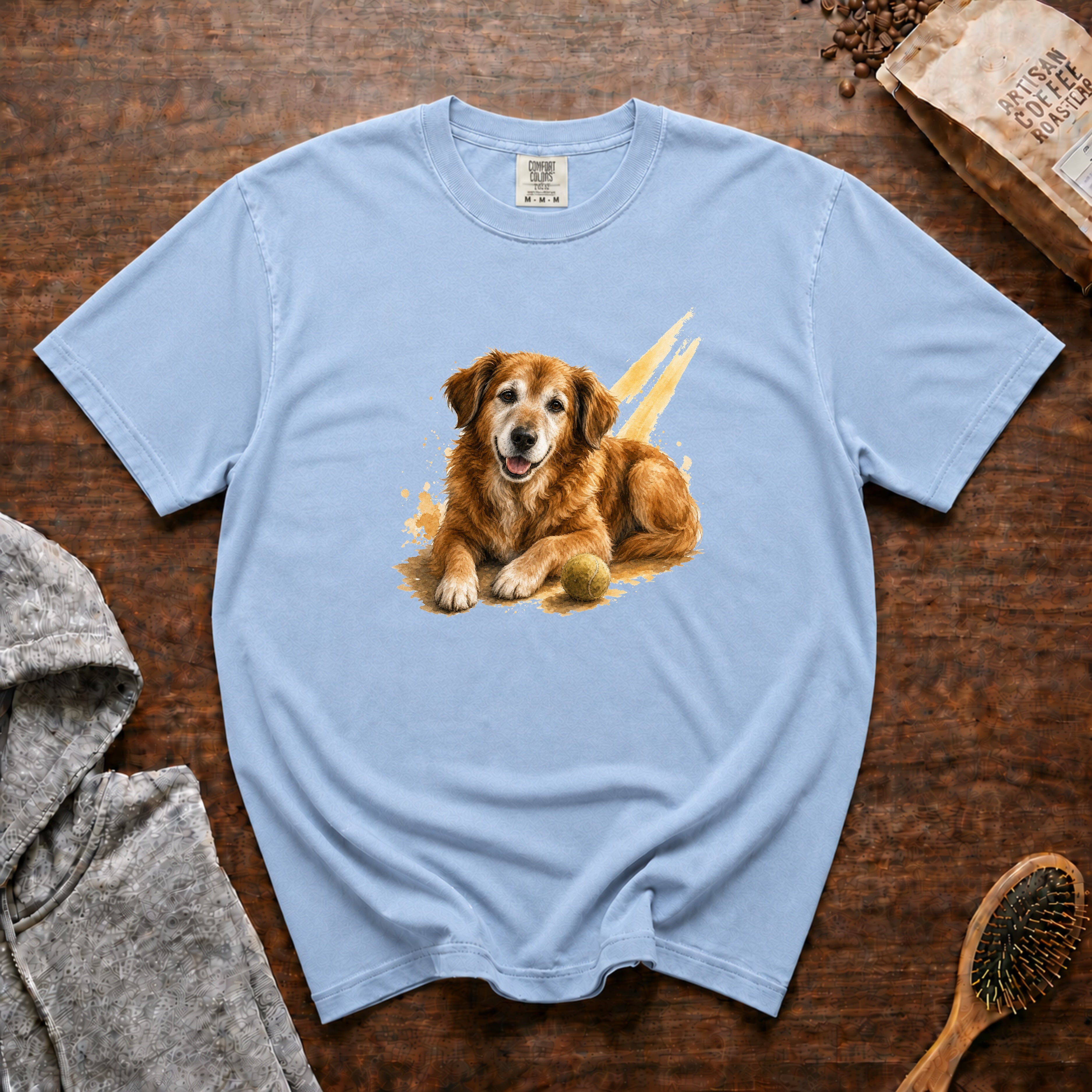 Senior Dog Sunshine T-Shirt — Chambray