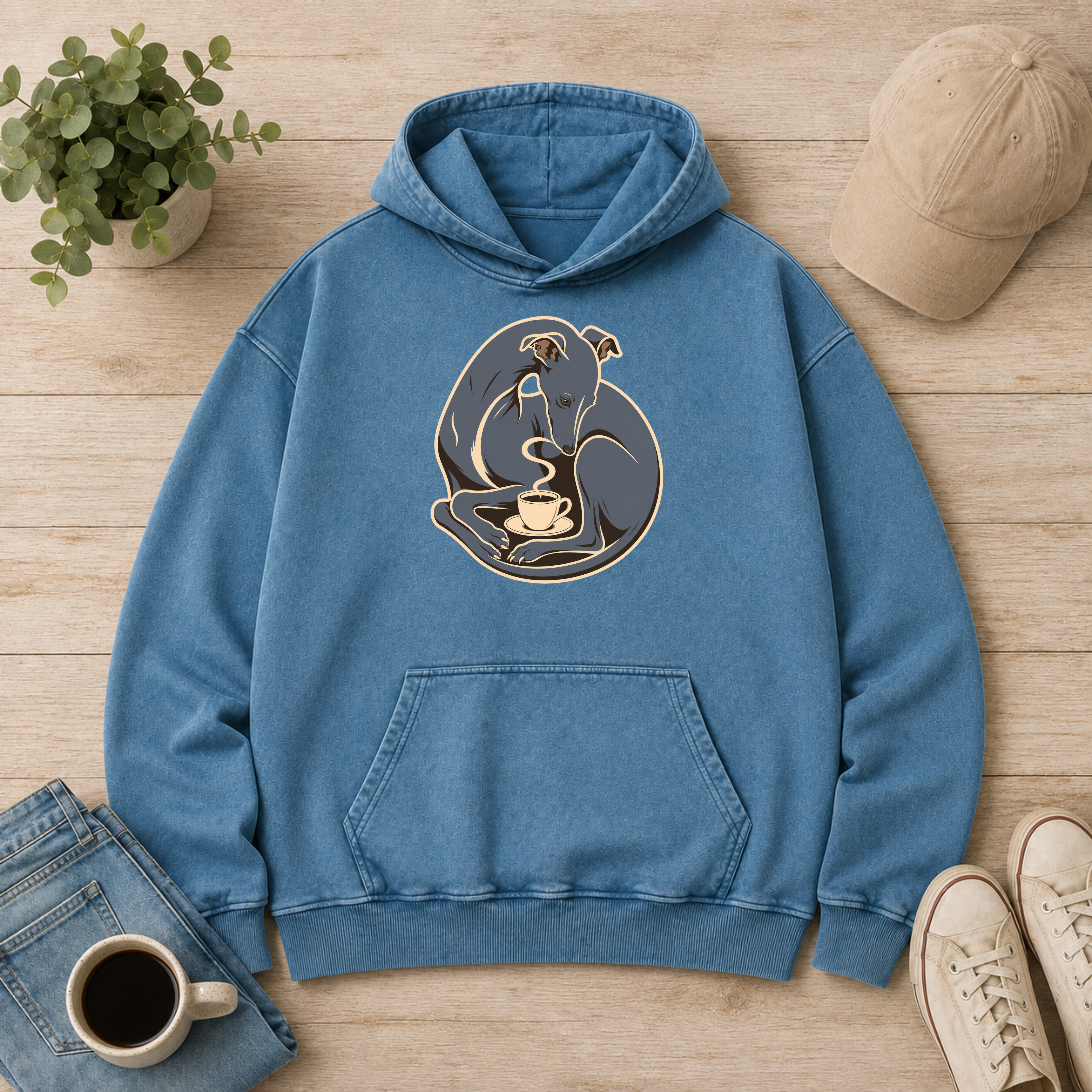 Heavyweight Faded Hoodie 440GSM Oversized Fit