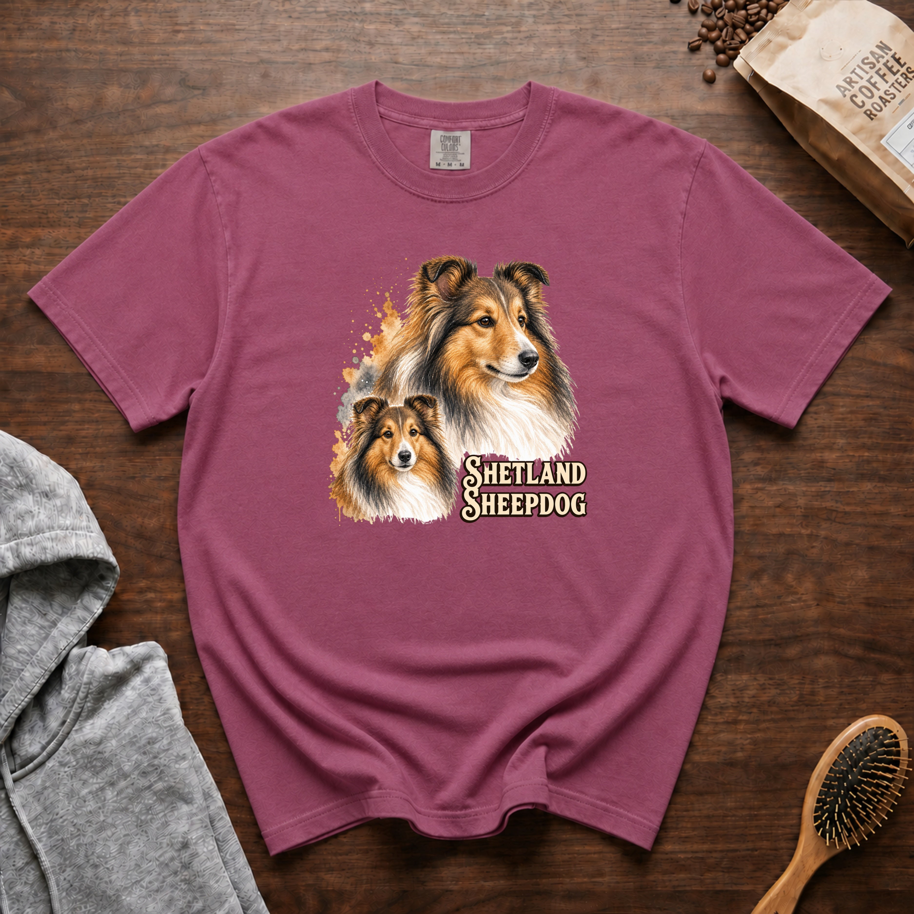 Shetland Sheepdog T-Shirt — Berry