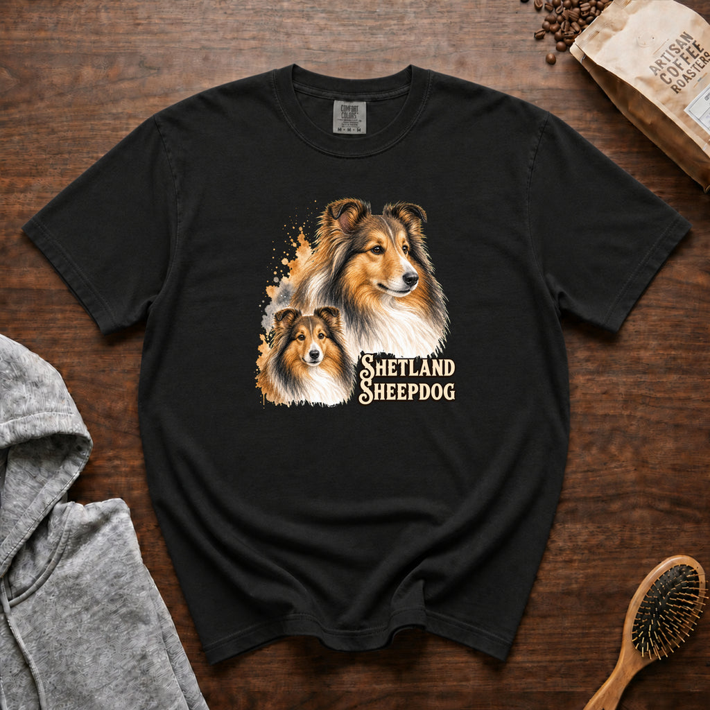 Shetland Sheepdog T-Shirt — Black