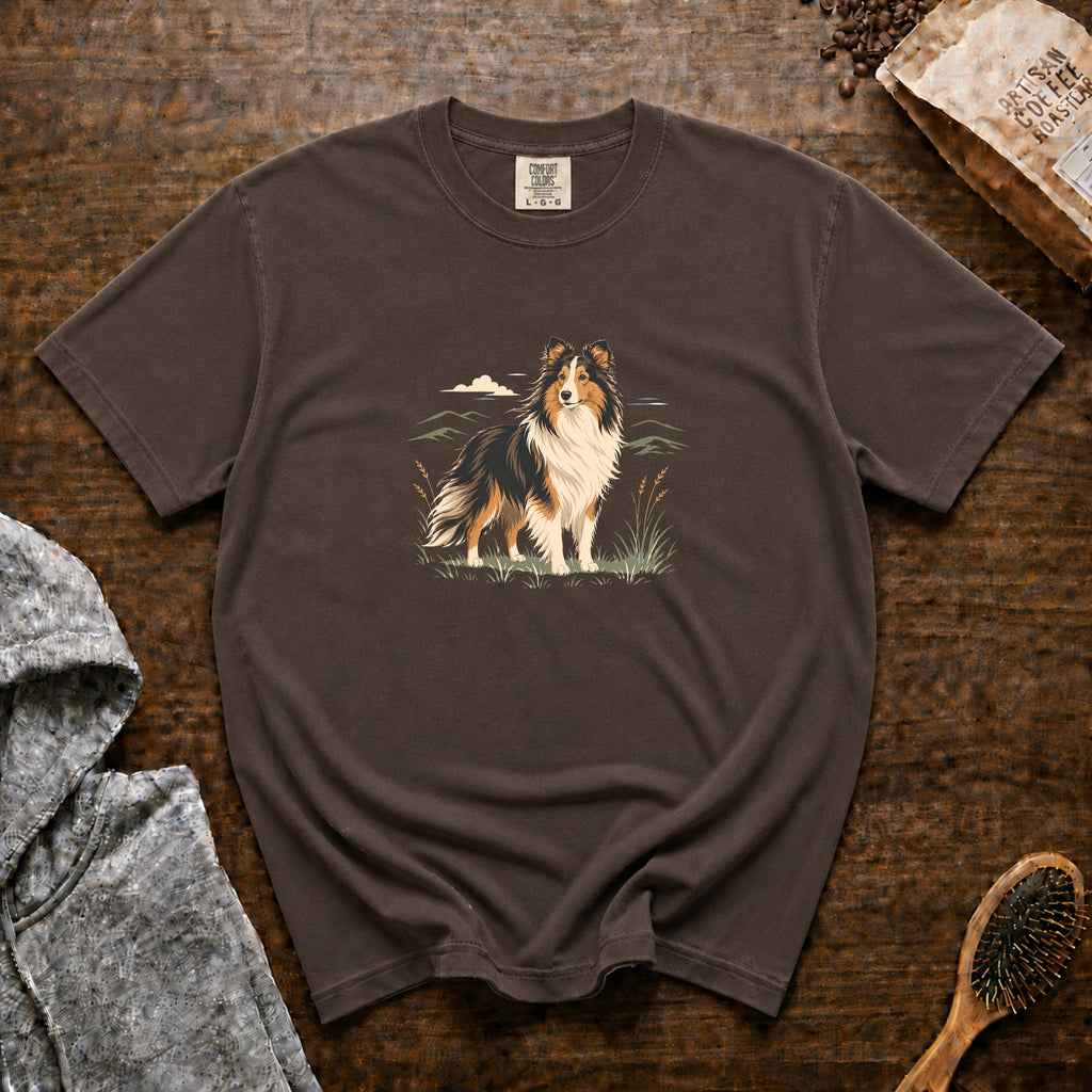 Shetland Sheepdog T-Shirt — Espresso