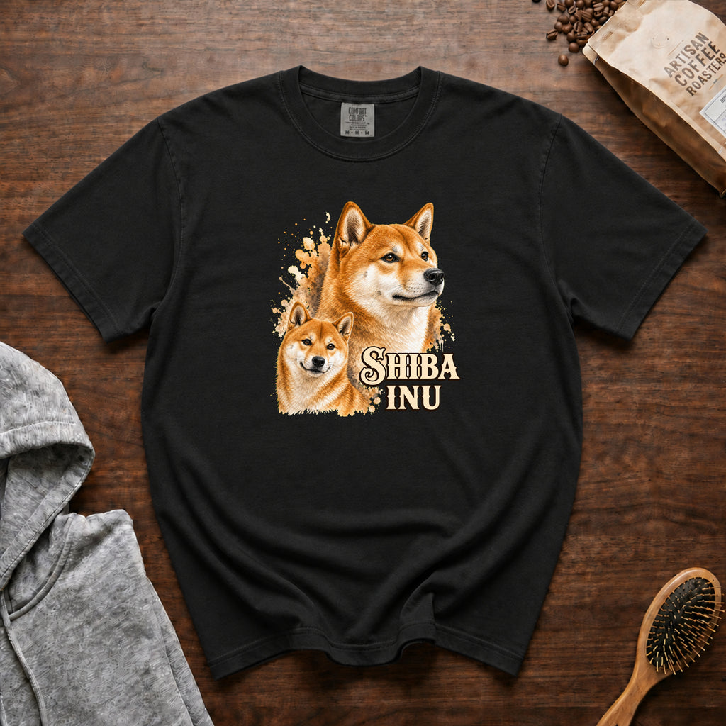 Shiba Inu T-Shirt — Black