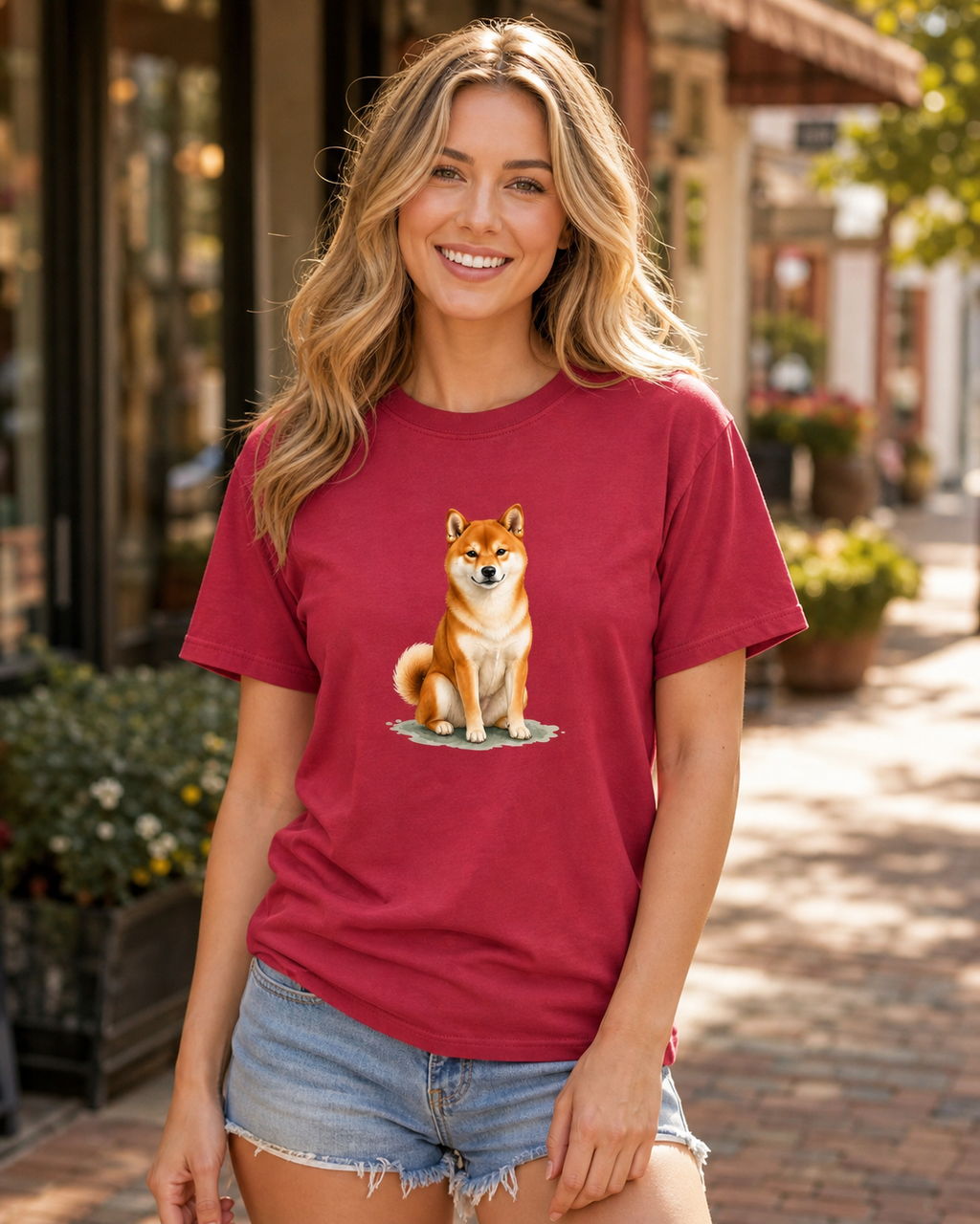 Shiba Quiet Smile T-Shirt | Shiba Inu Dog Lover Tee