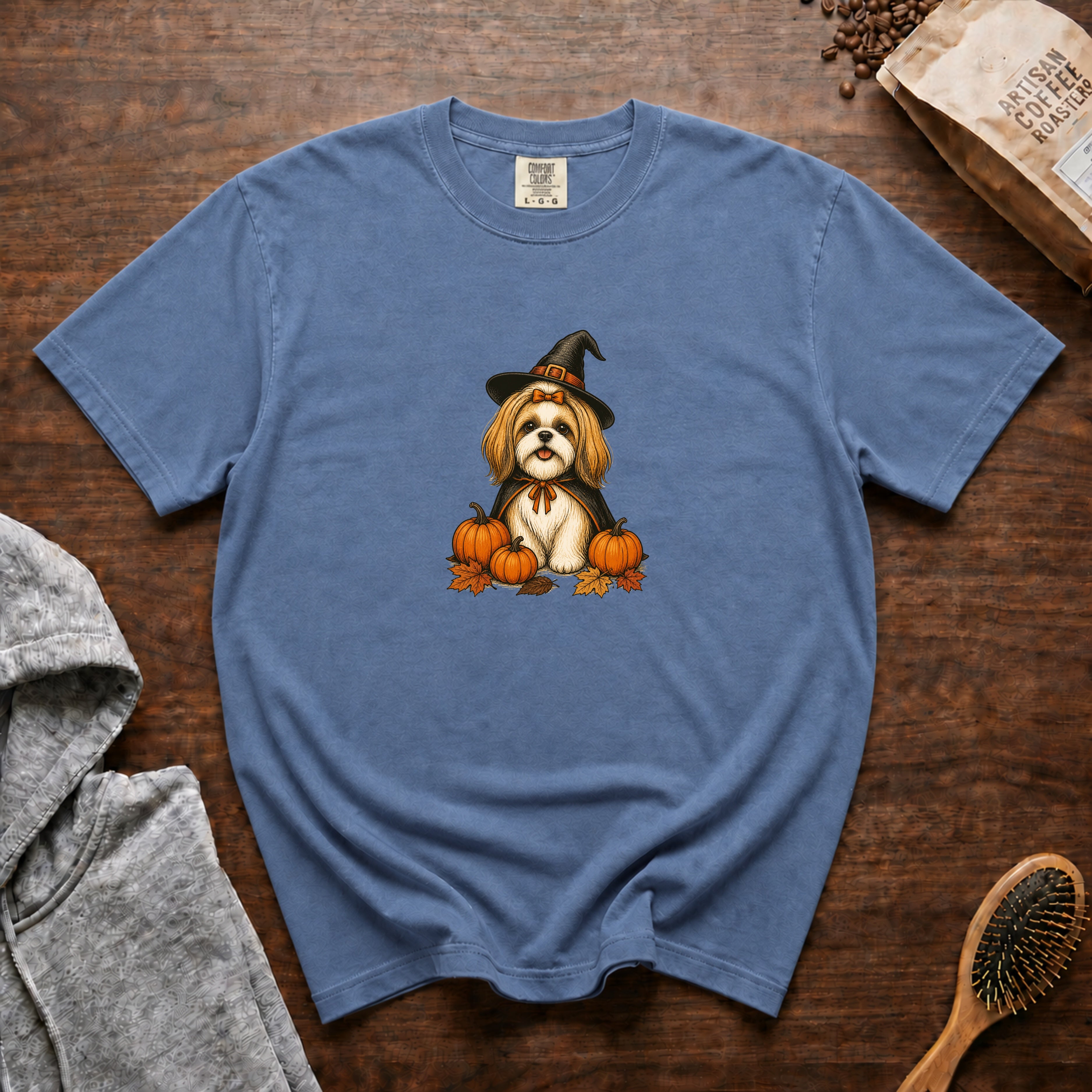 Shih Tzu Halloween T-Shirt — Blue Jean