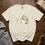Shih Tzu Silk Pillow Latte 1 T-Shirt — Ivory