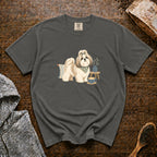 Shih Tzu Silk Pillow Latte 1 T-Shirt — Pepper