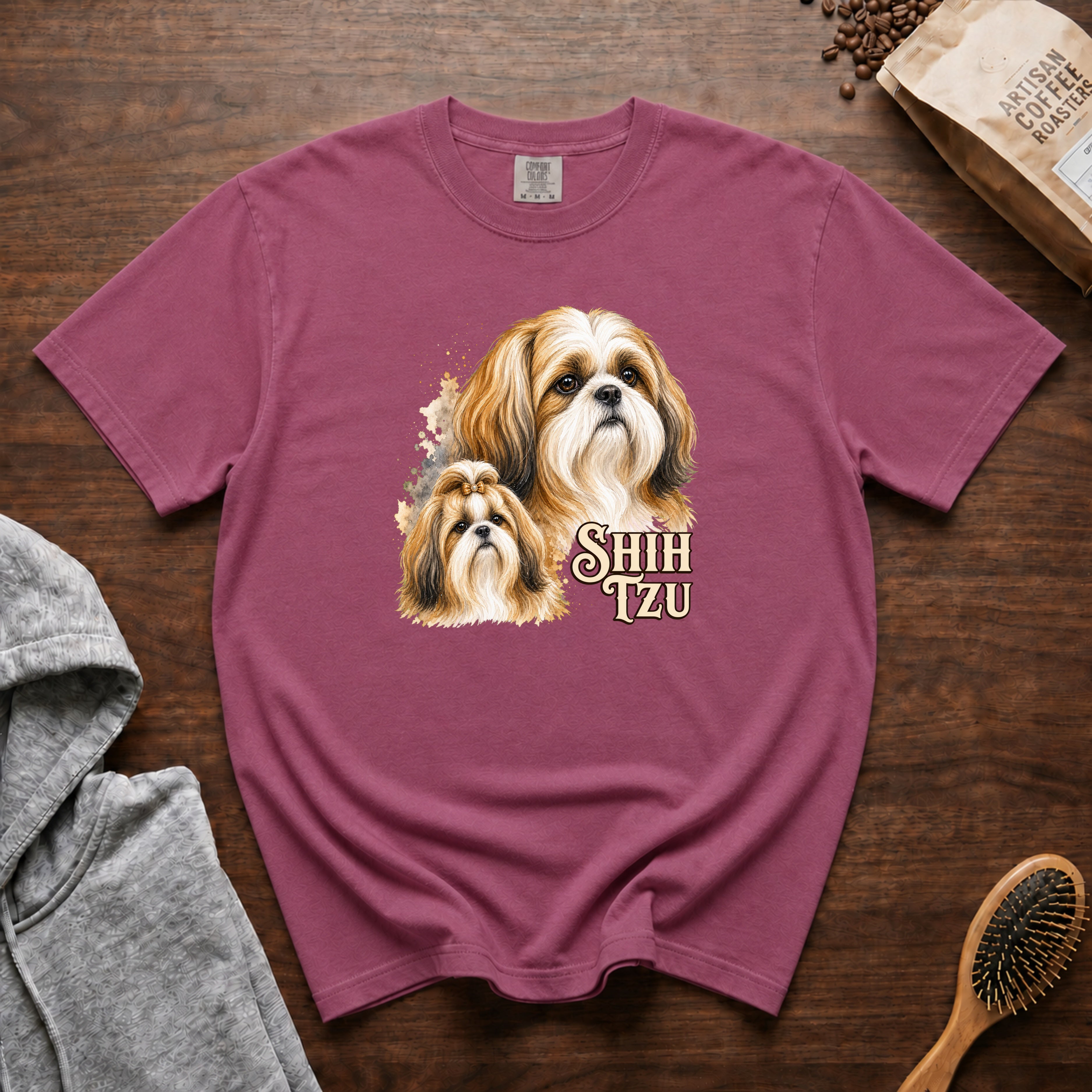 Shih Tzu T-Shirt — Berry