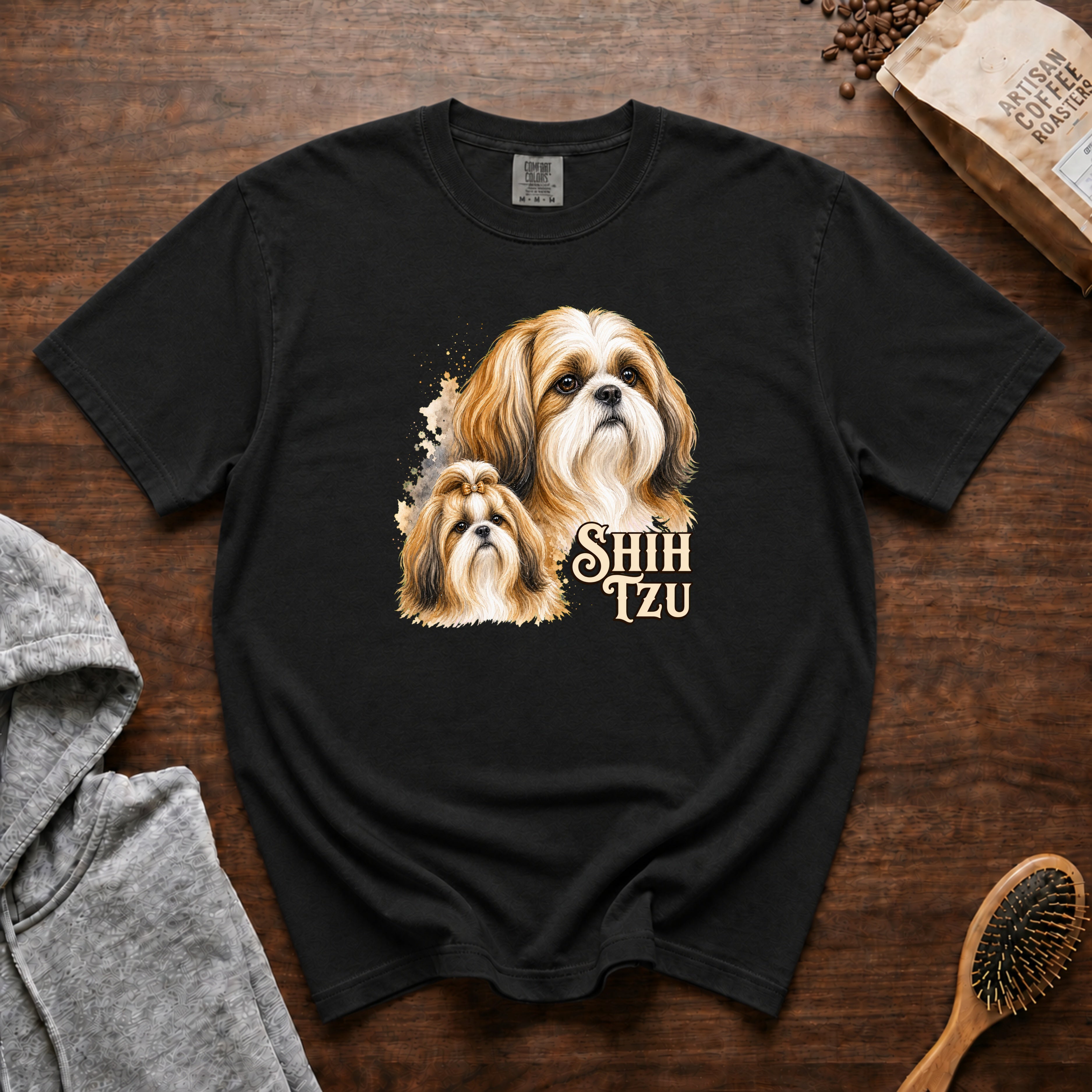 Shih Tzu T-Shirt — Black