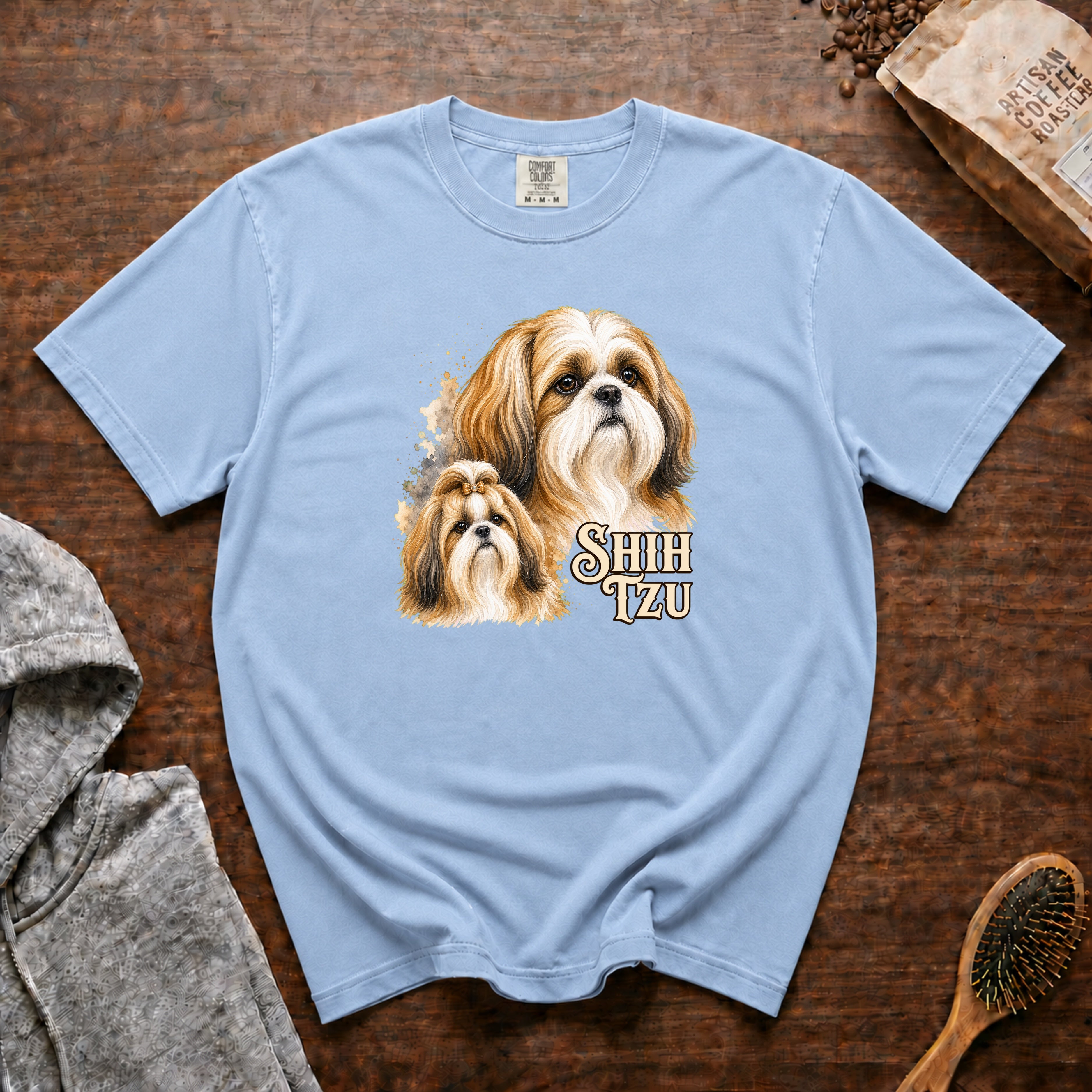 Shih Tzu T-Shirt — Chambray