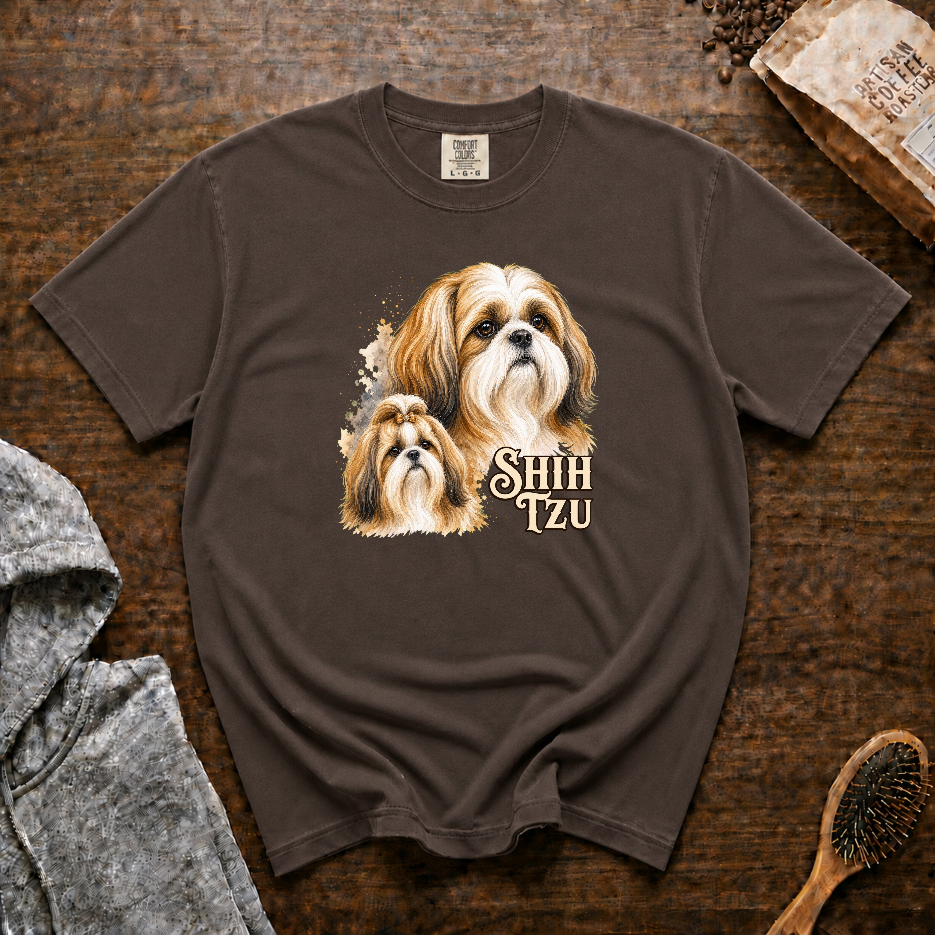 Shih Tzu T-Shirt — Espresso