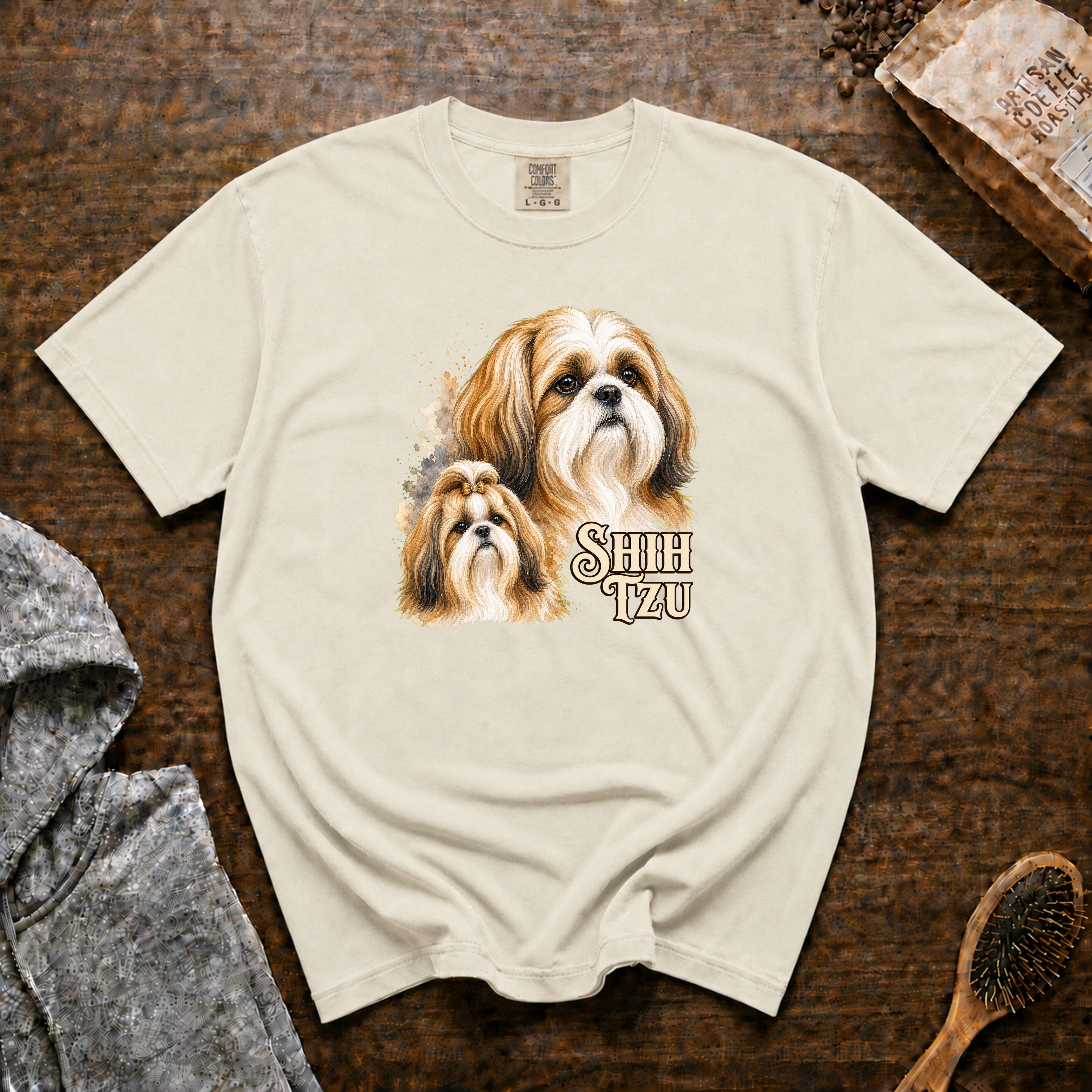 Shih Tzu T-Shirt — Ivory