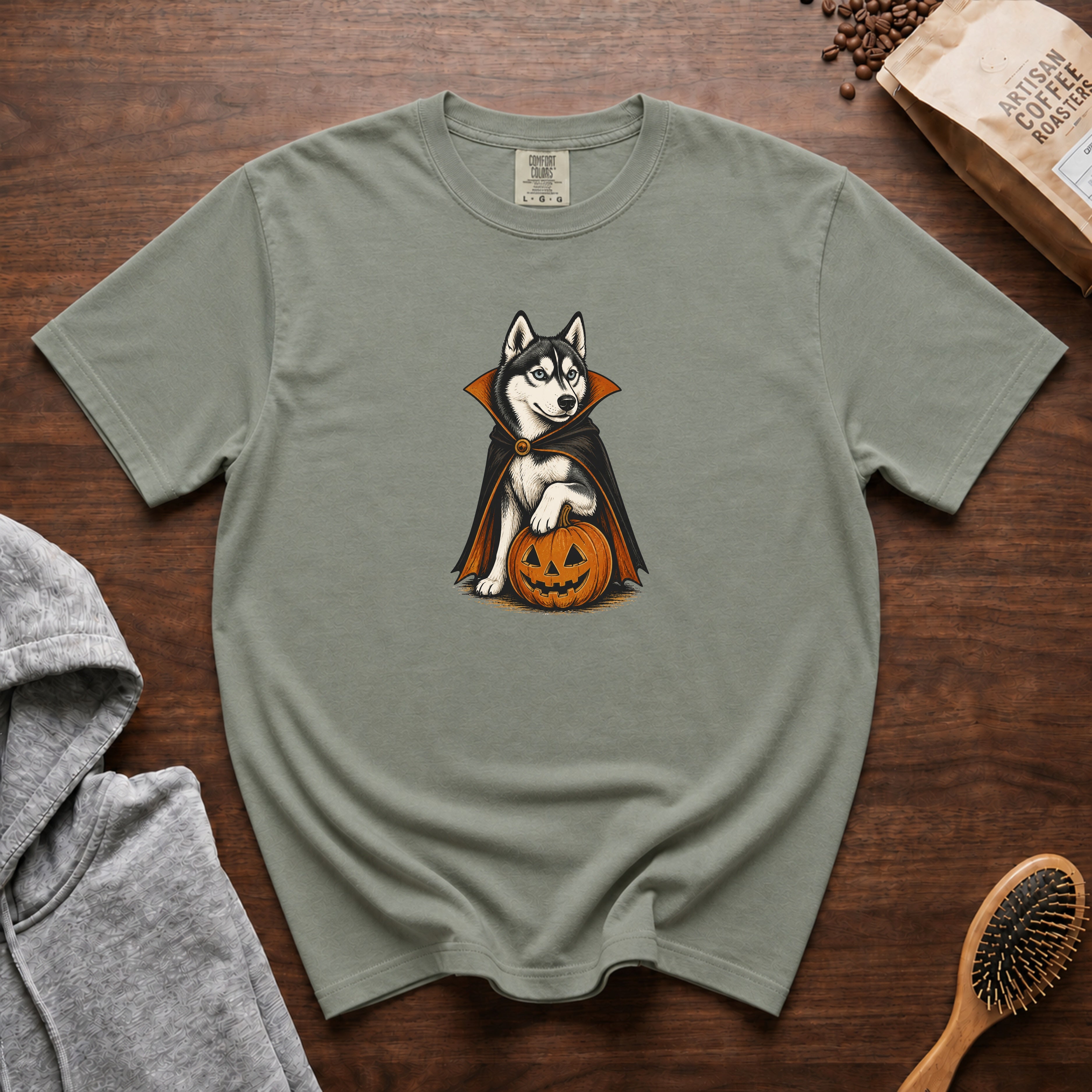 Siberian Husky Halloween T-Shirt — Bay