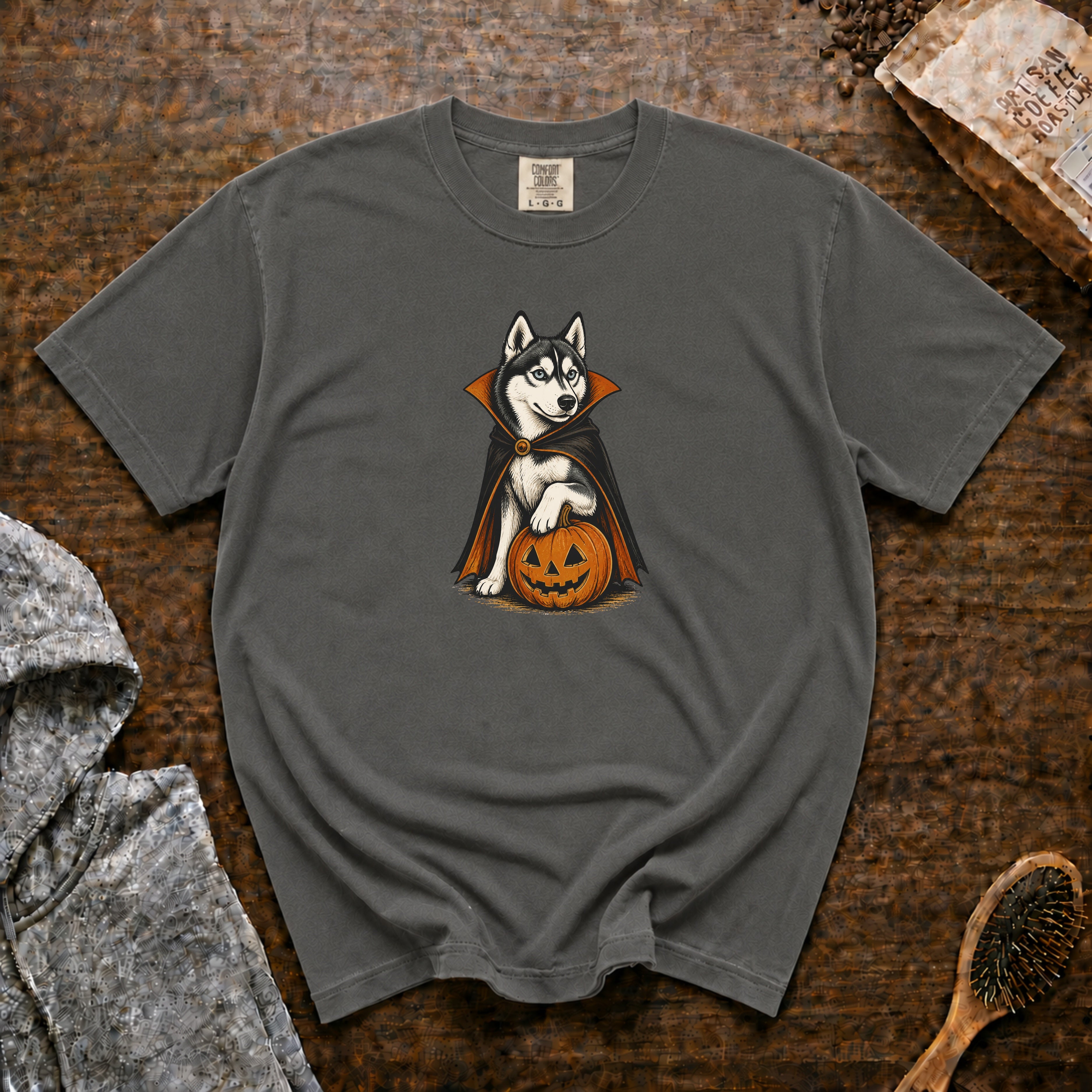 Siberian Husky Halloween T-Shirt — Pepper
