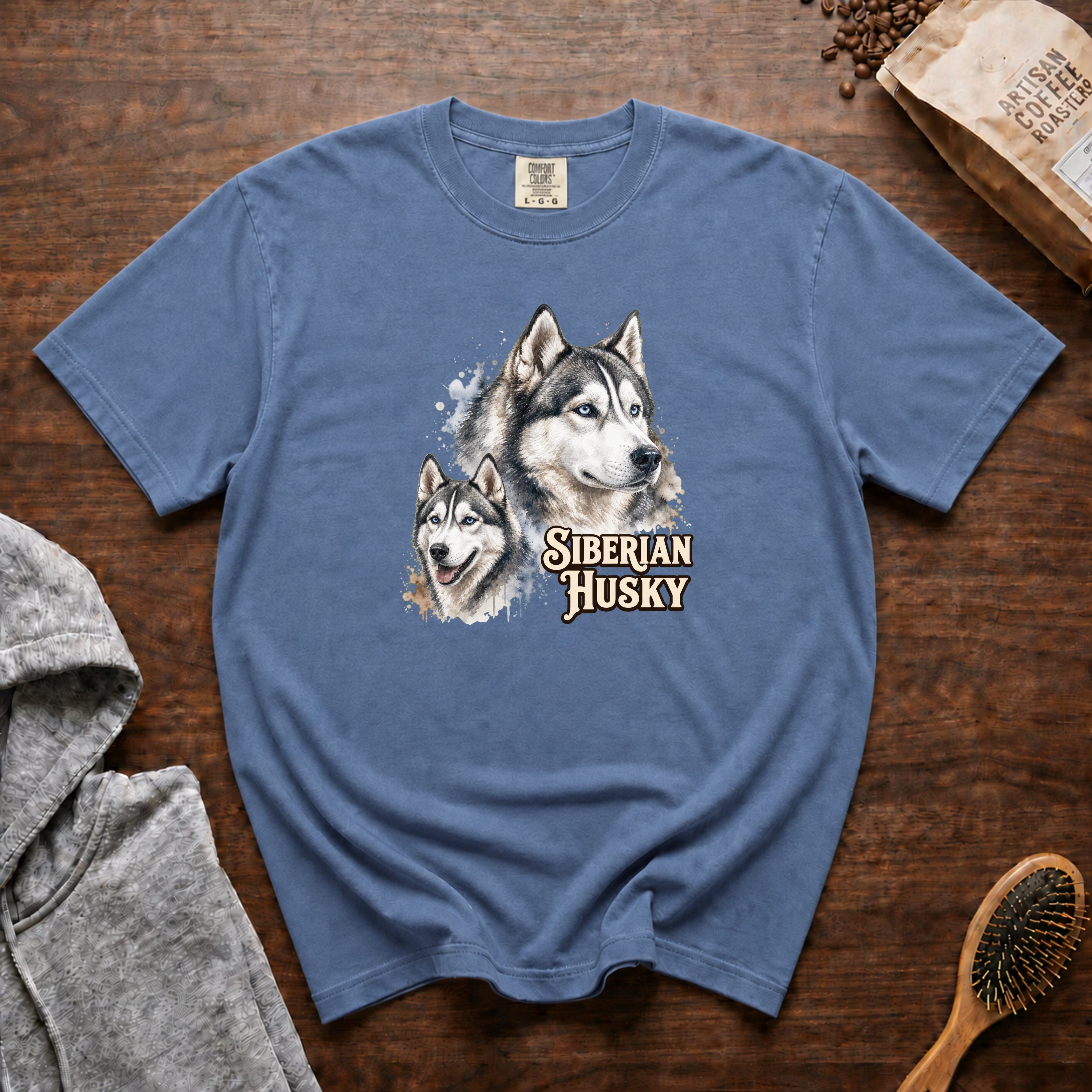 Siberian Husky T-Shirt — Blue Jean